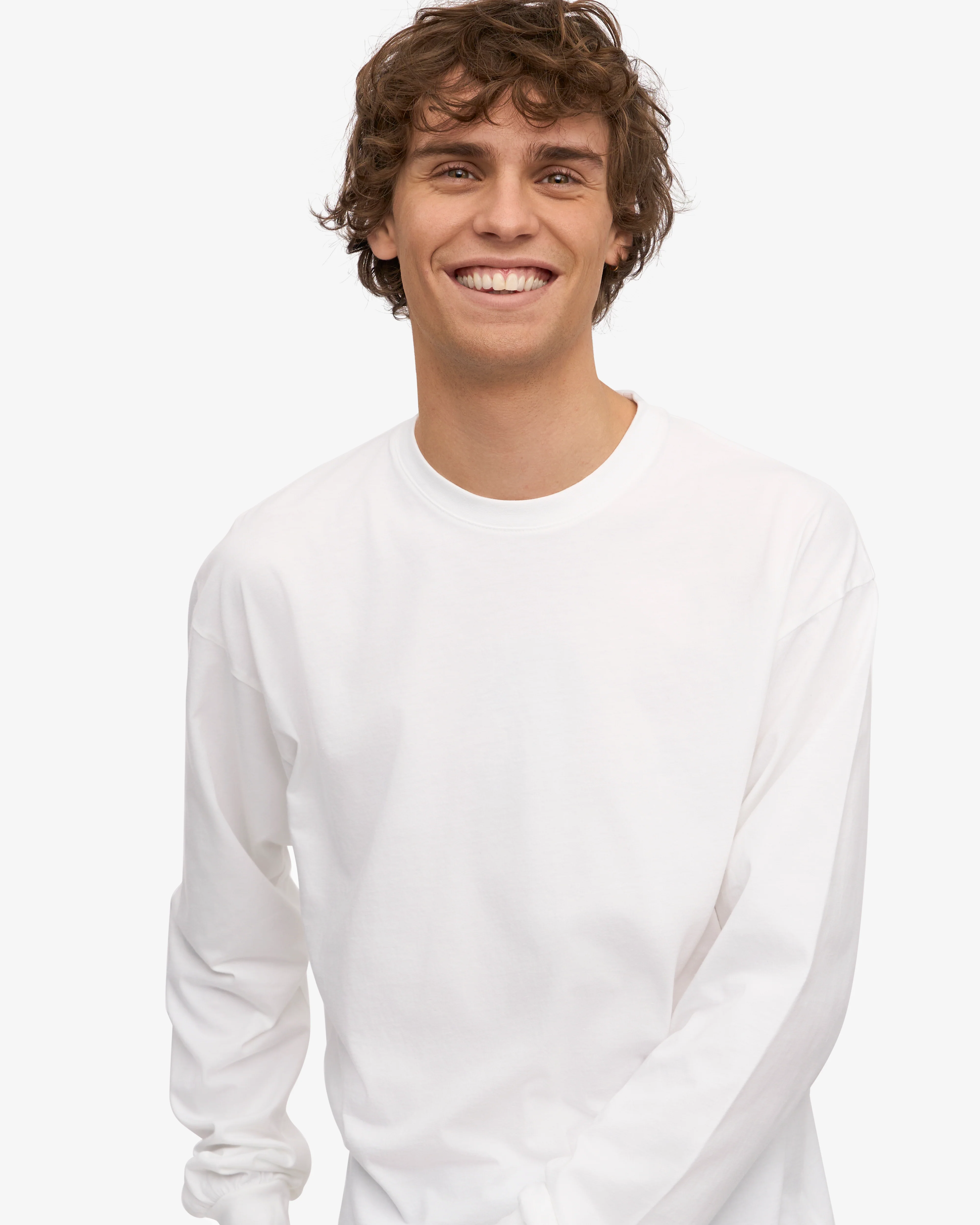 Oversized Organic LS T-Shirt - Optical White