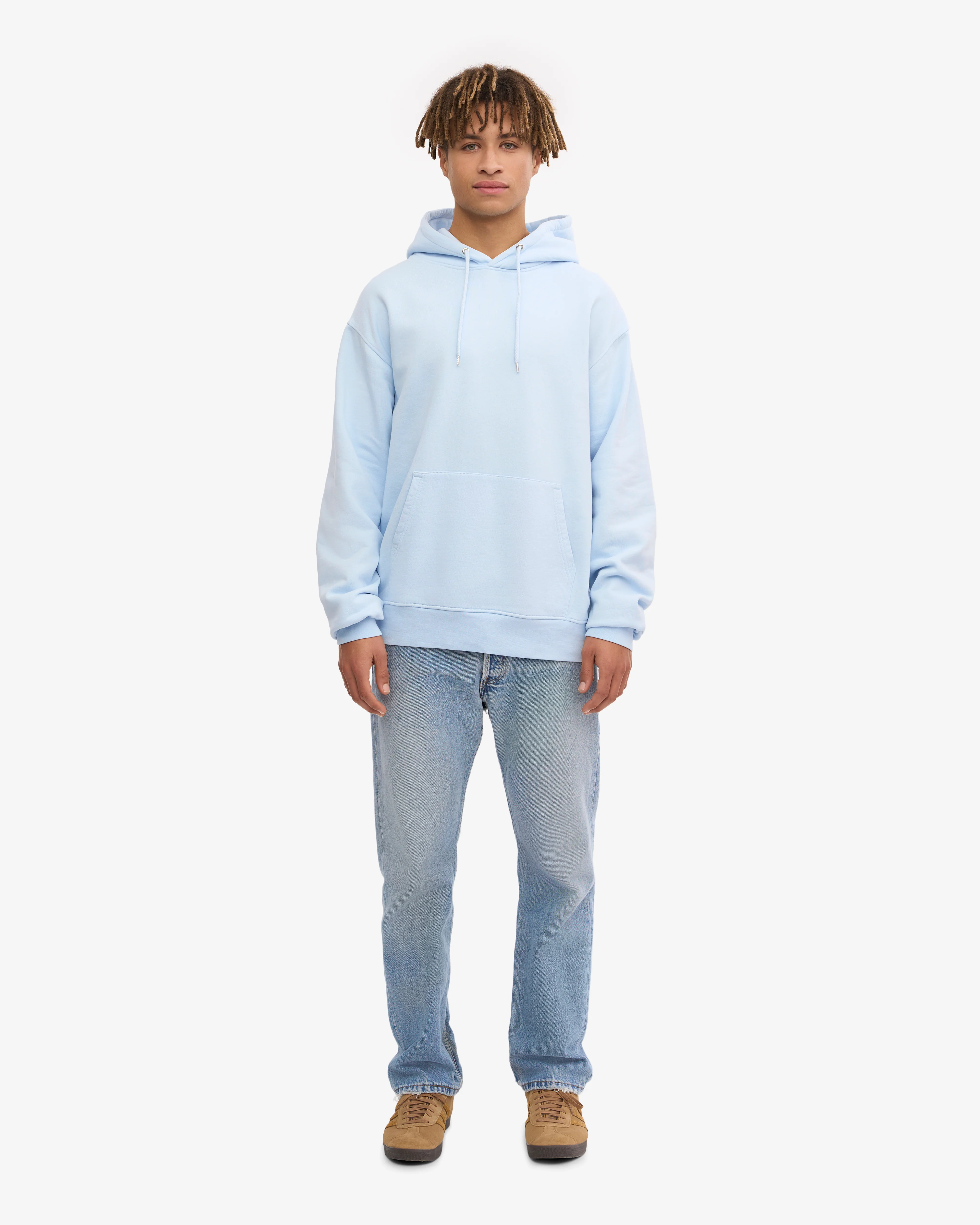 Classic Organic Hood - Polar Blue
