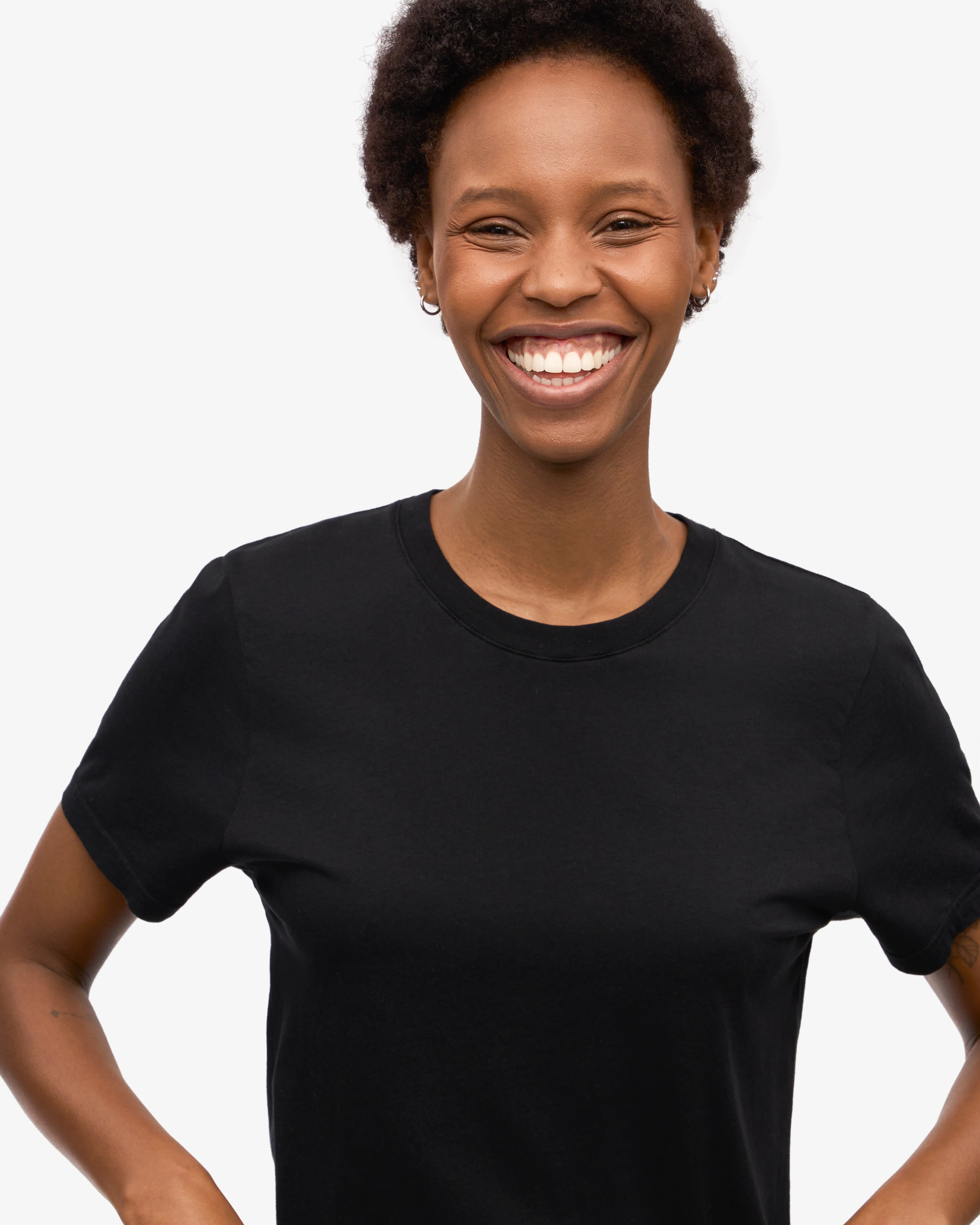 Women Light Organic Tee - Deep Black