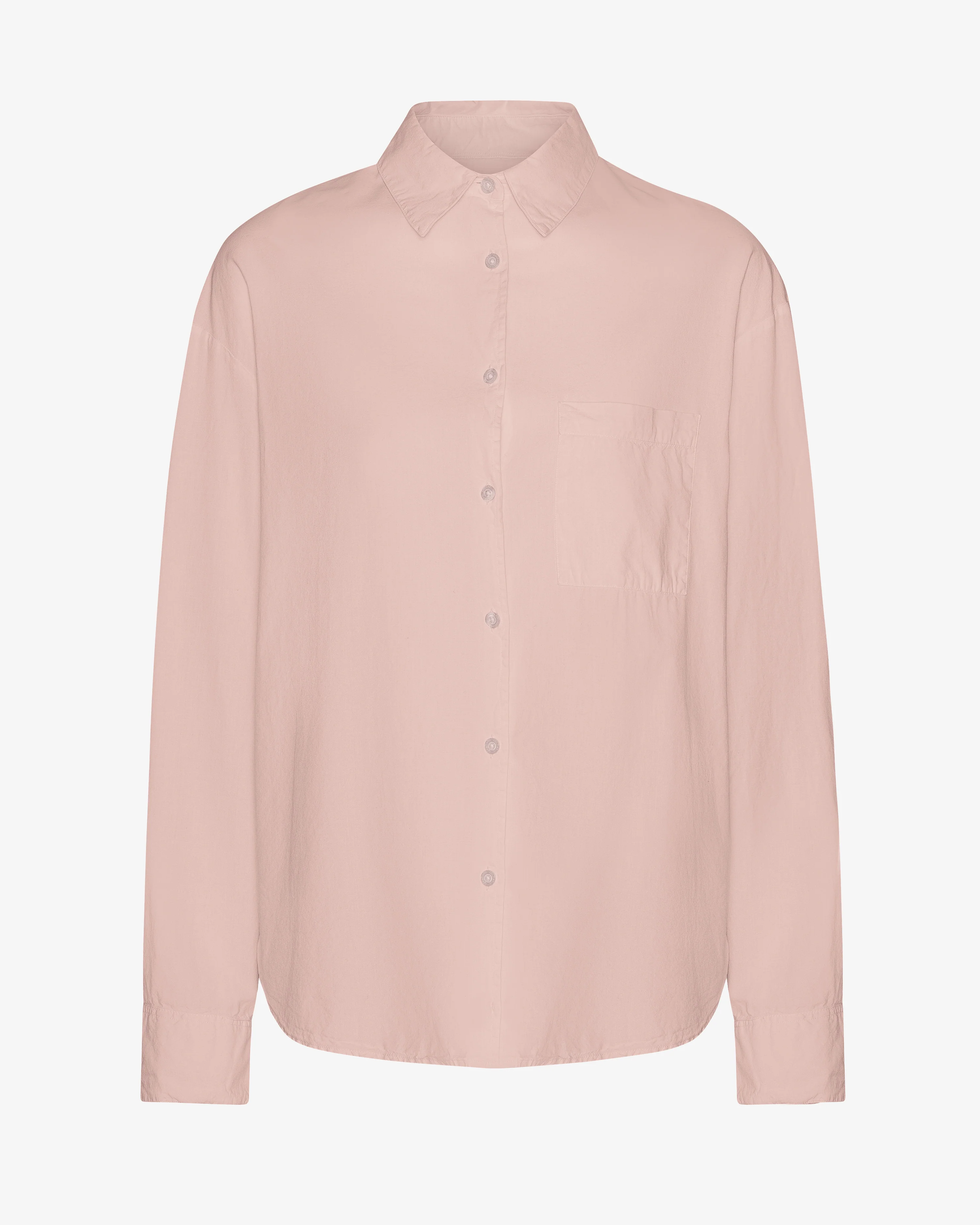 Organic Oversized Shirt - Faded Pink