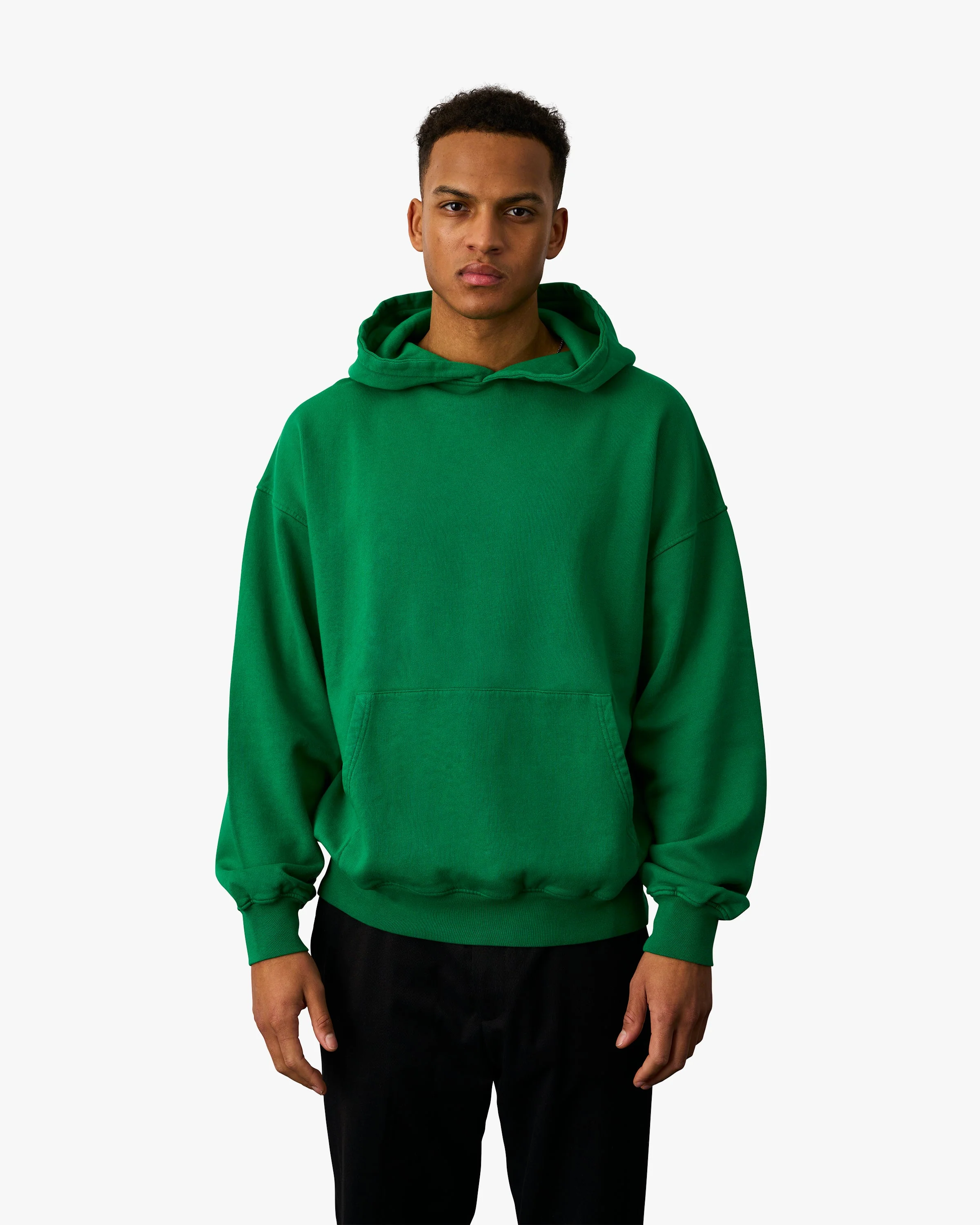 Organic Oversized Hood - Ocean Green