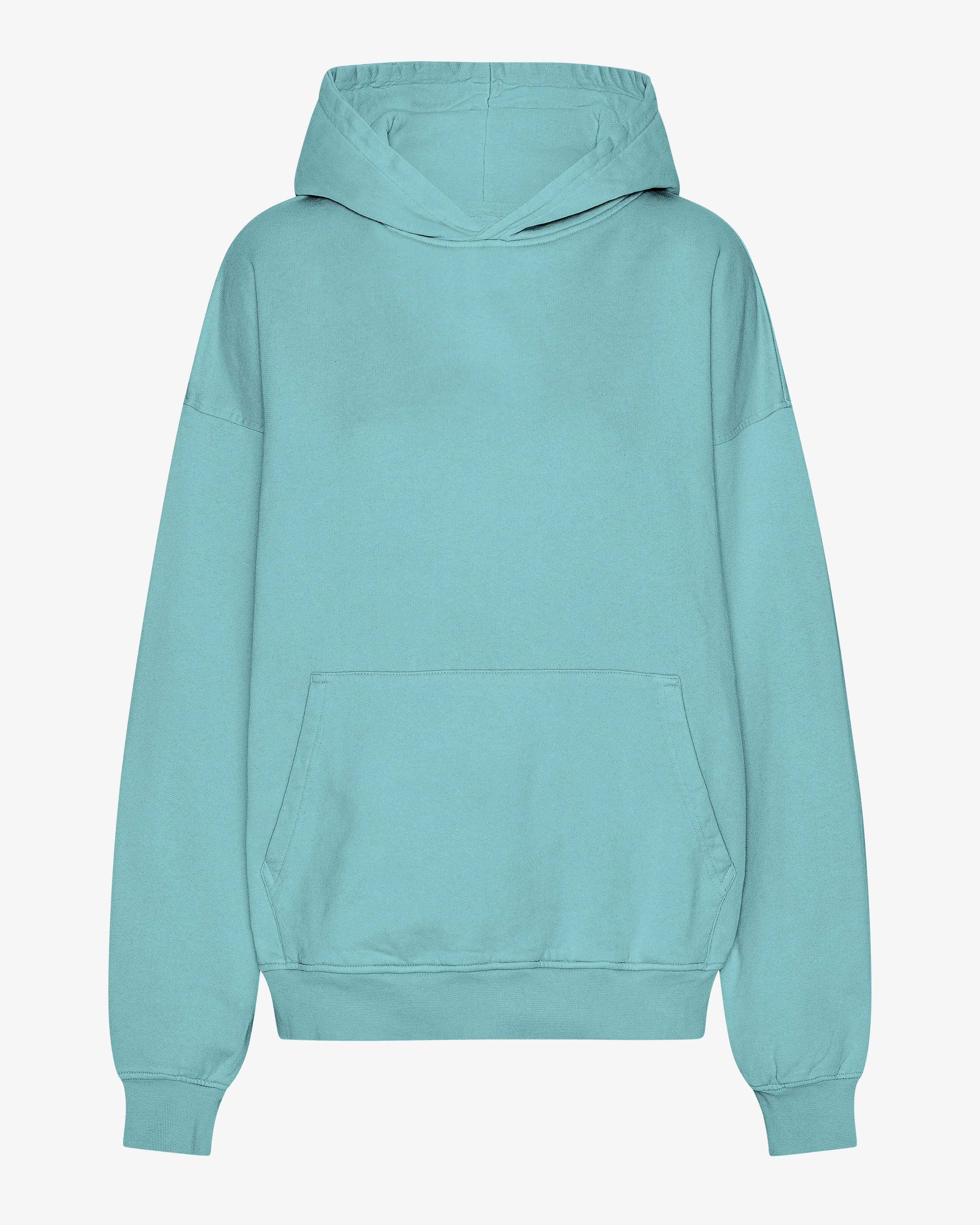 Organic Oversized Hood - Teal Blue