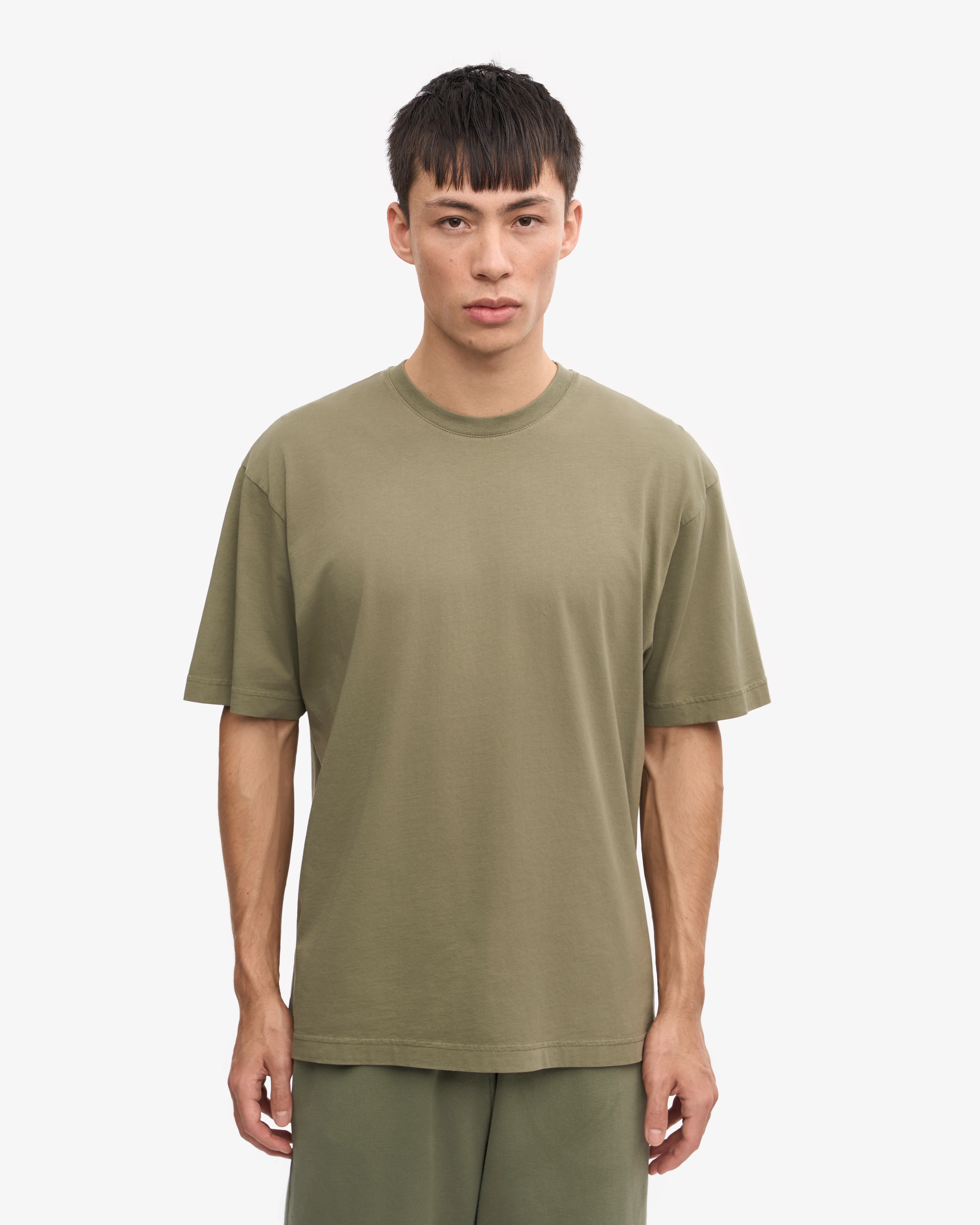 Oversized Organic T-Shirt - Dusty Olive