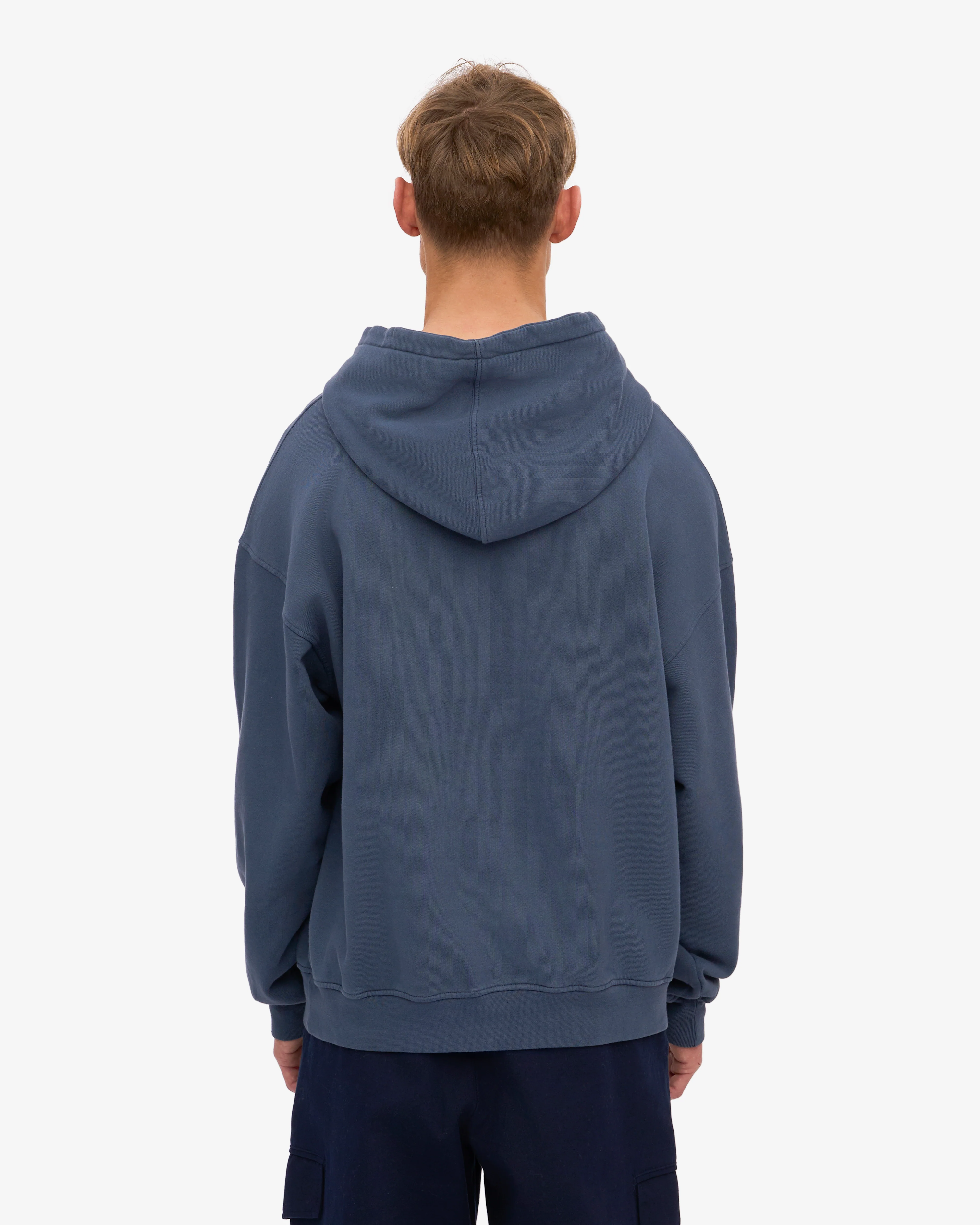 Organic Oversized Hood - Petrol Blue