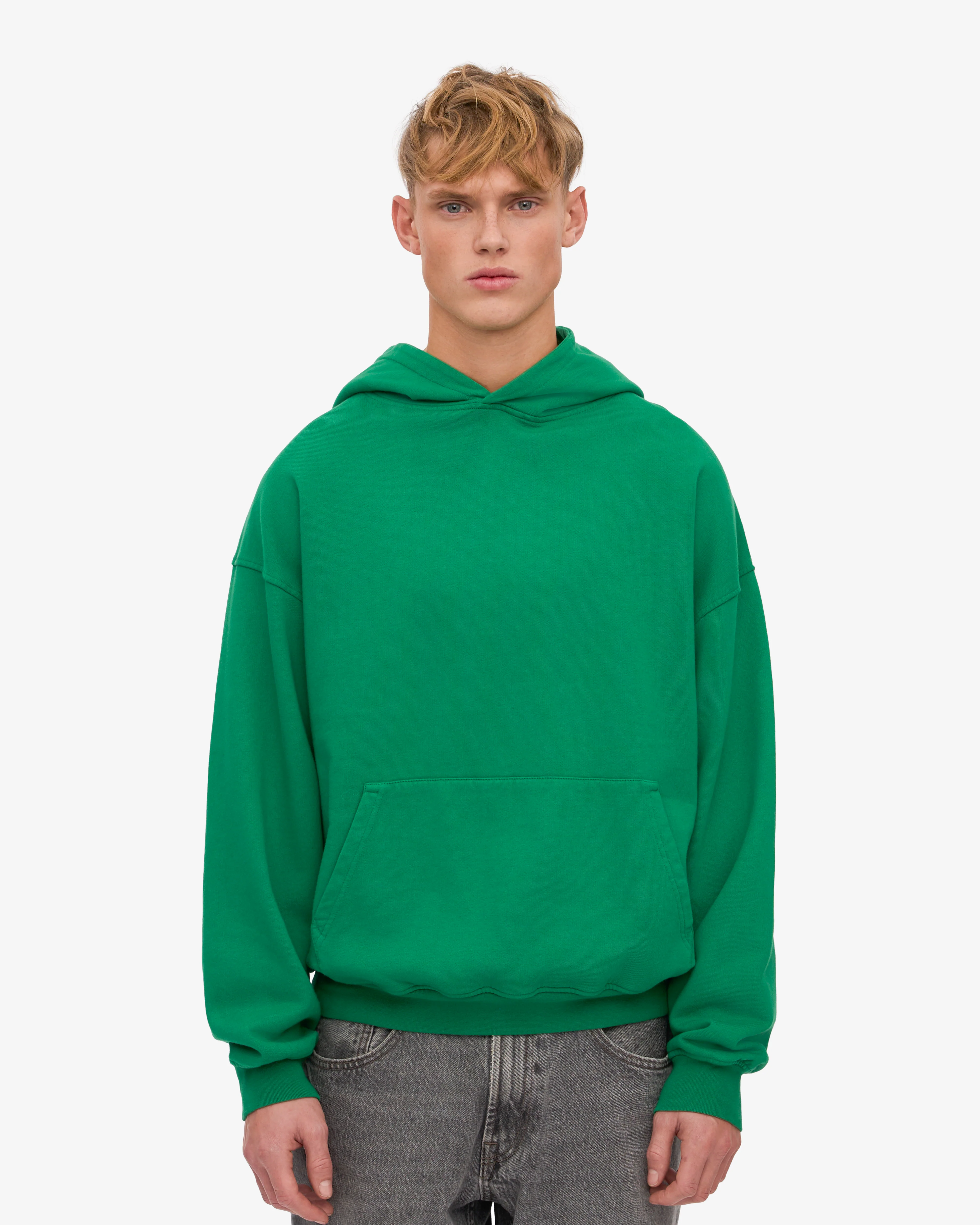 Organic Oversized Hood - Kelly Green