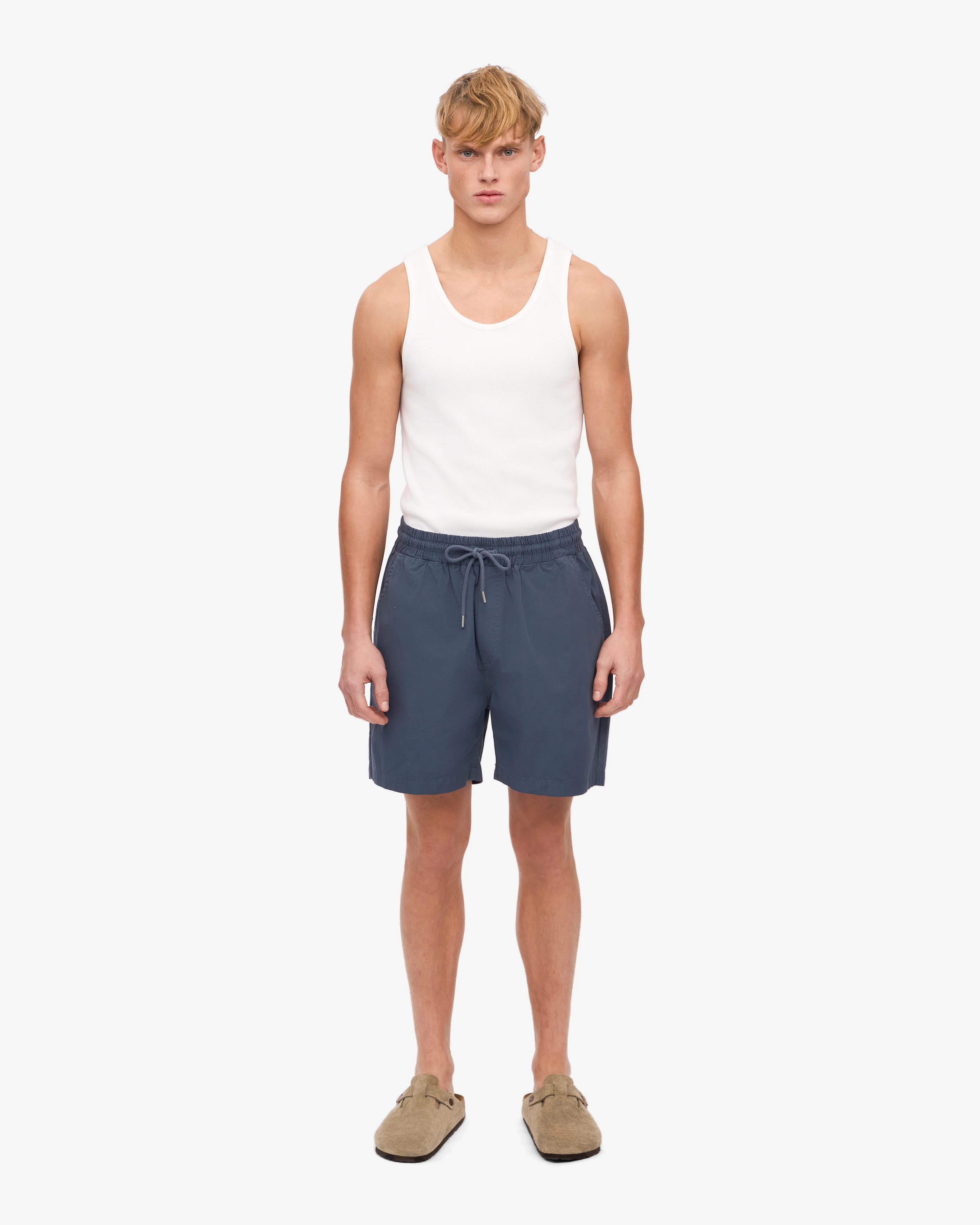 Organic Twill Shorts - Petrol Blue