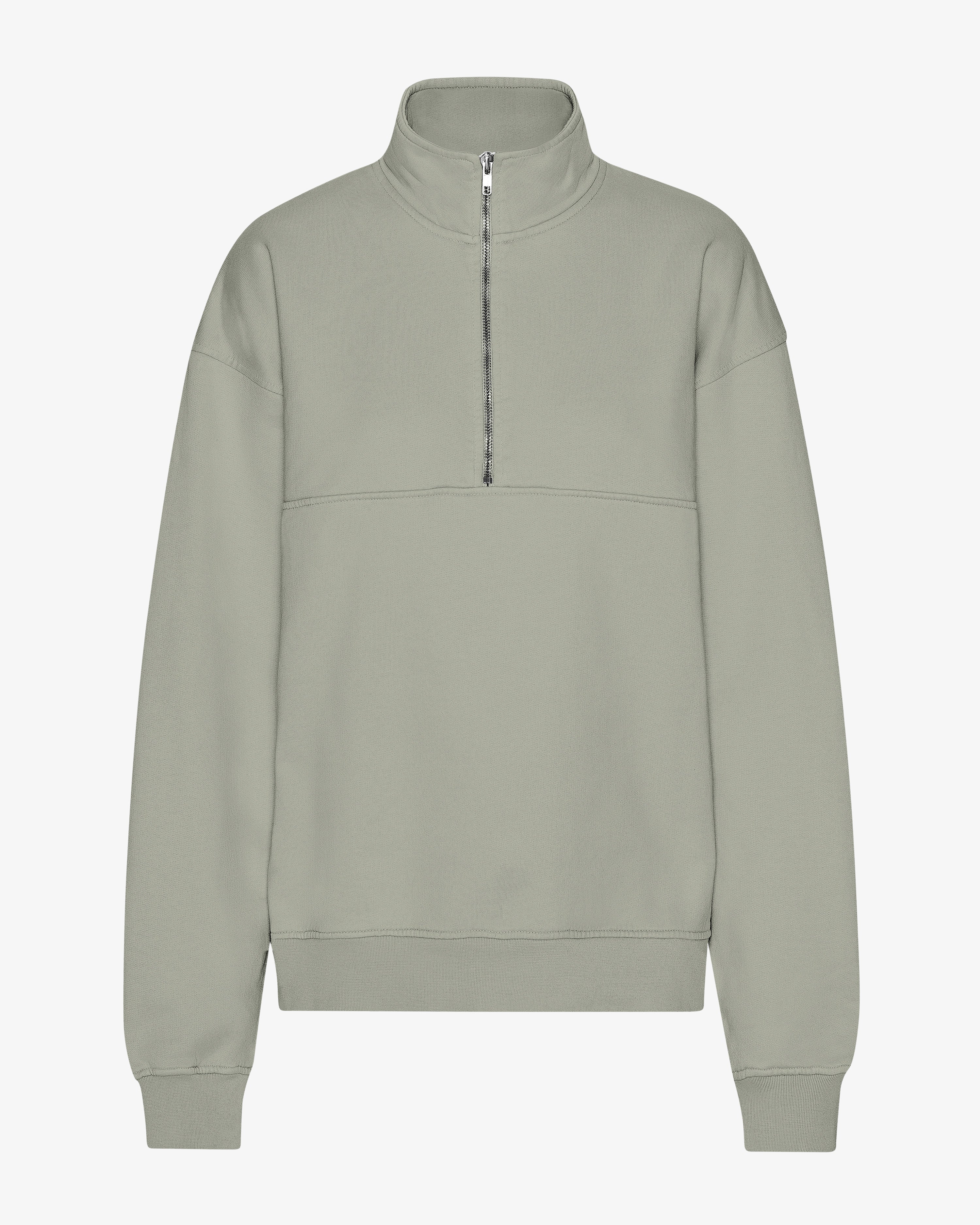 Organic Quarter Zip - Steel Blue
