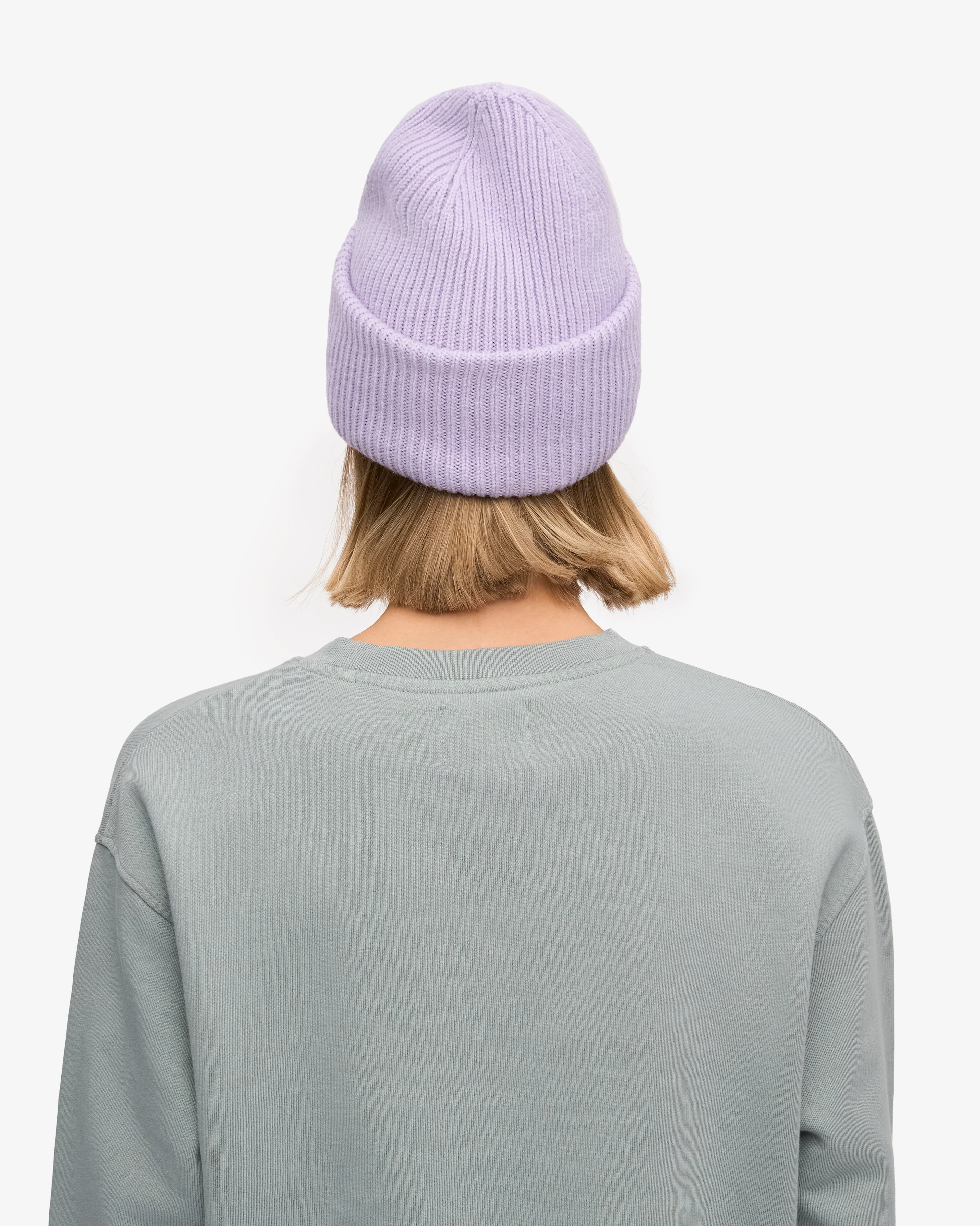 Merino Wool Hat - Soft Lavender
