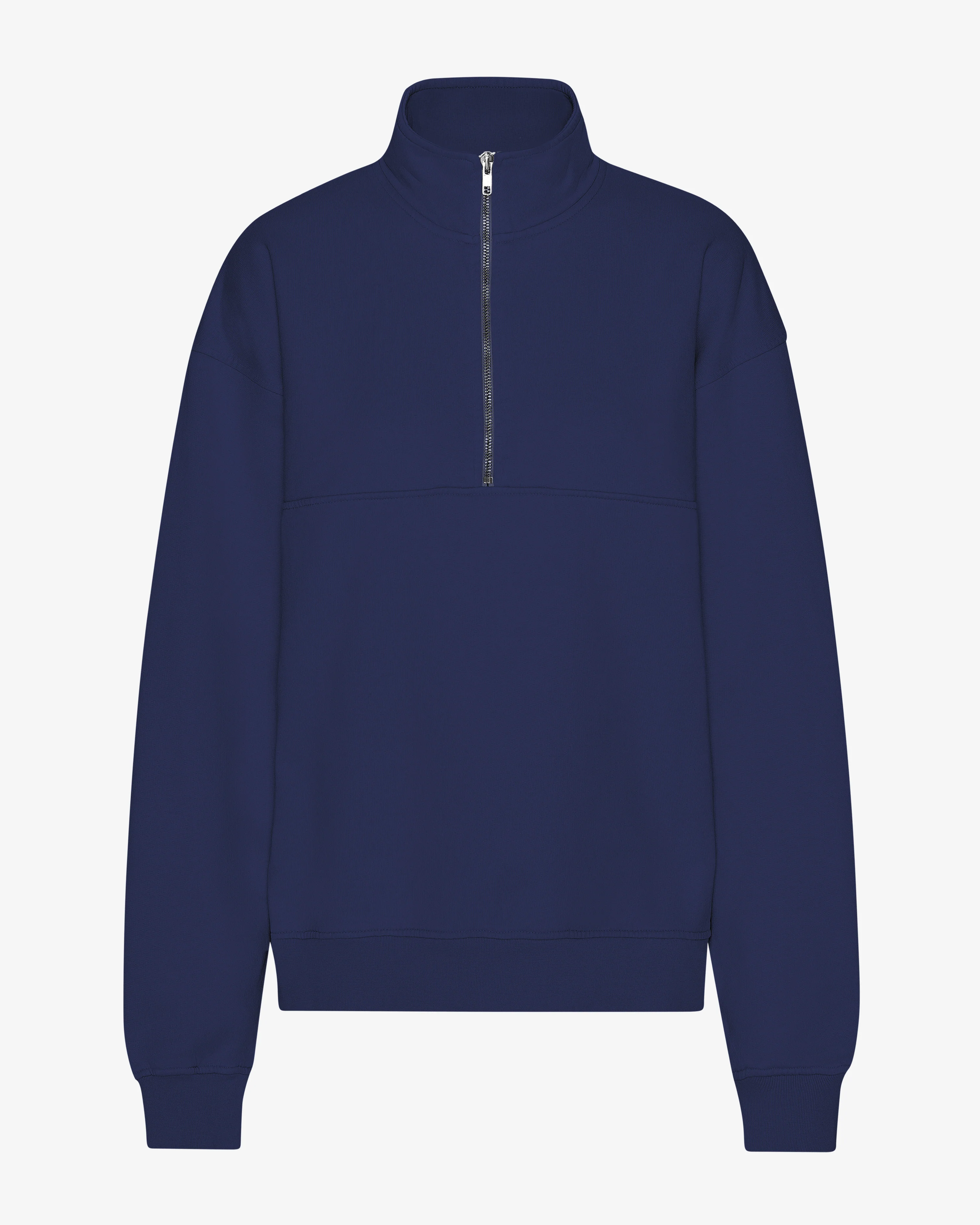 Organic Quarter Zip - Marine Blue