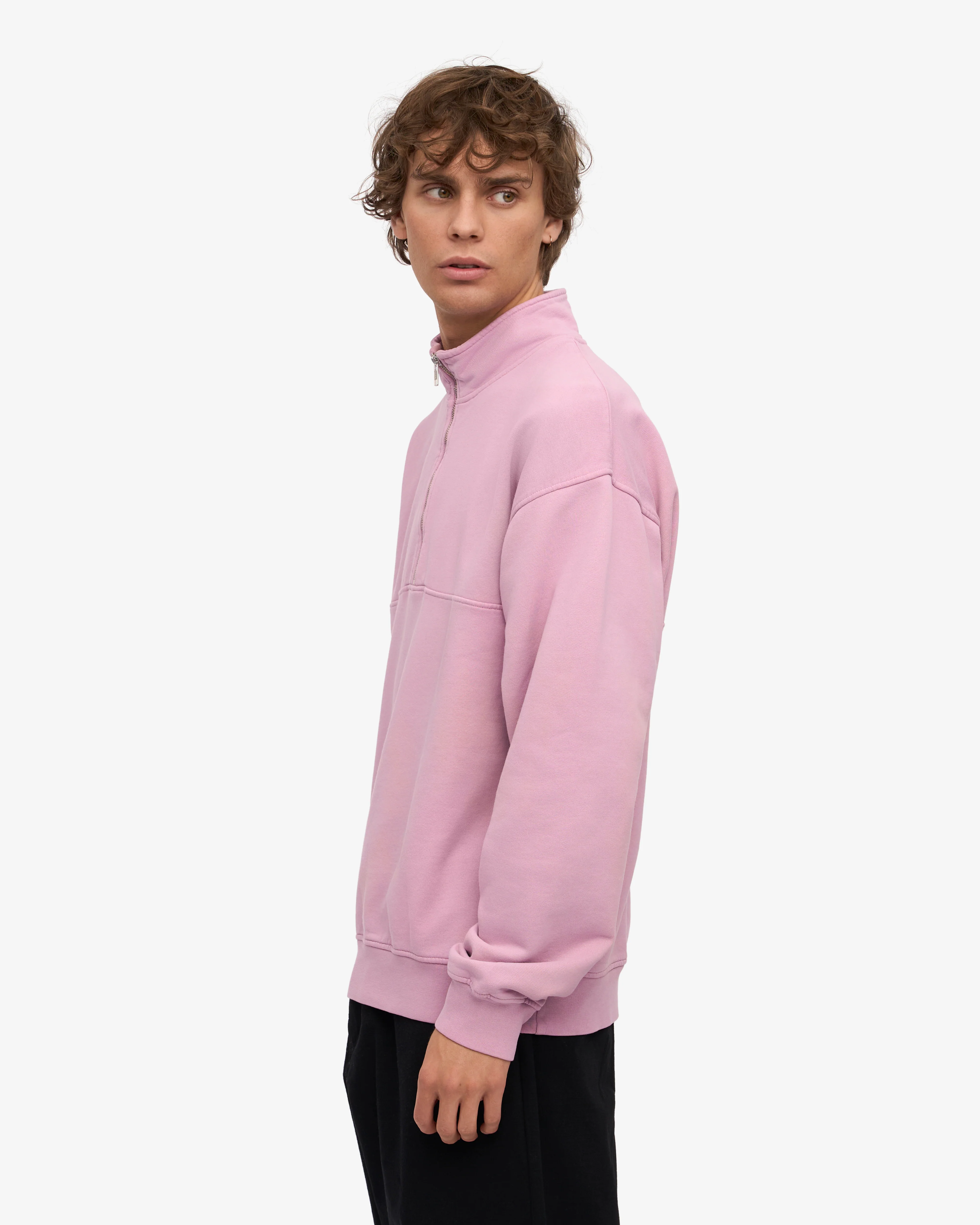 Organic Quarter Zip - Cherry Blossom