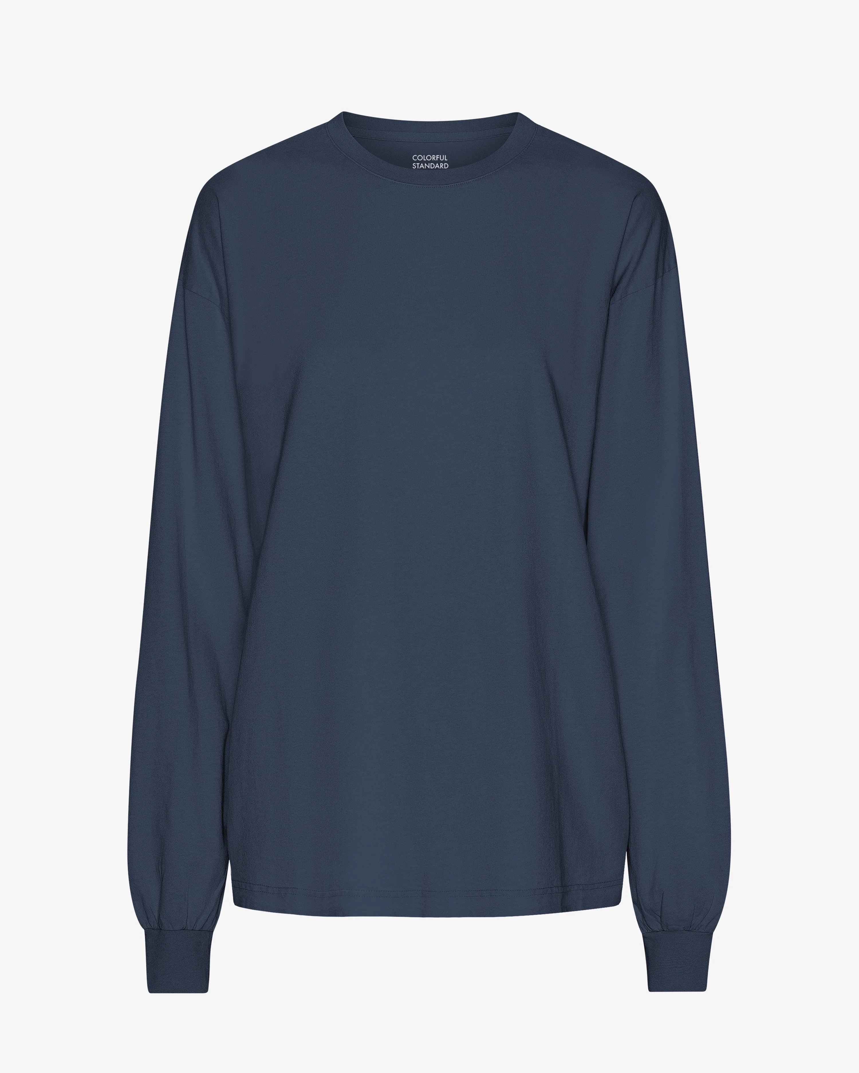 Oversized Organic LS T-Shirt - Petrol Blue