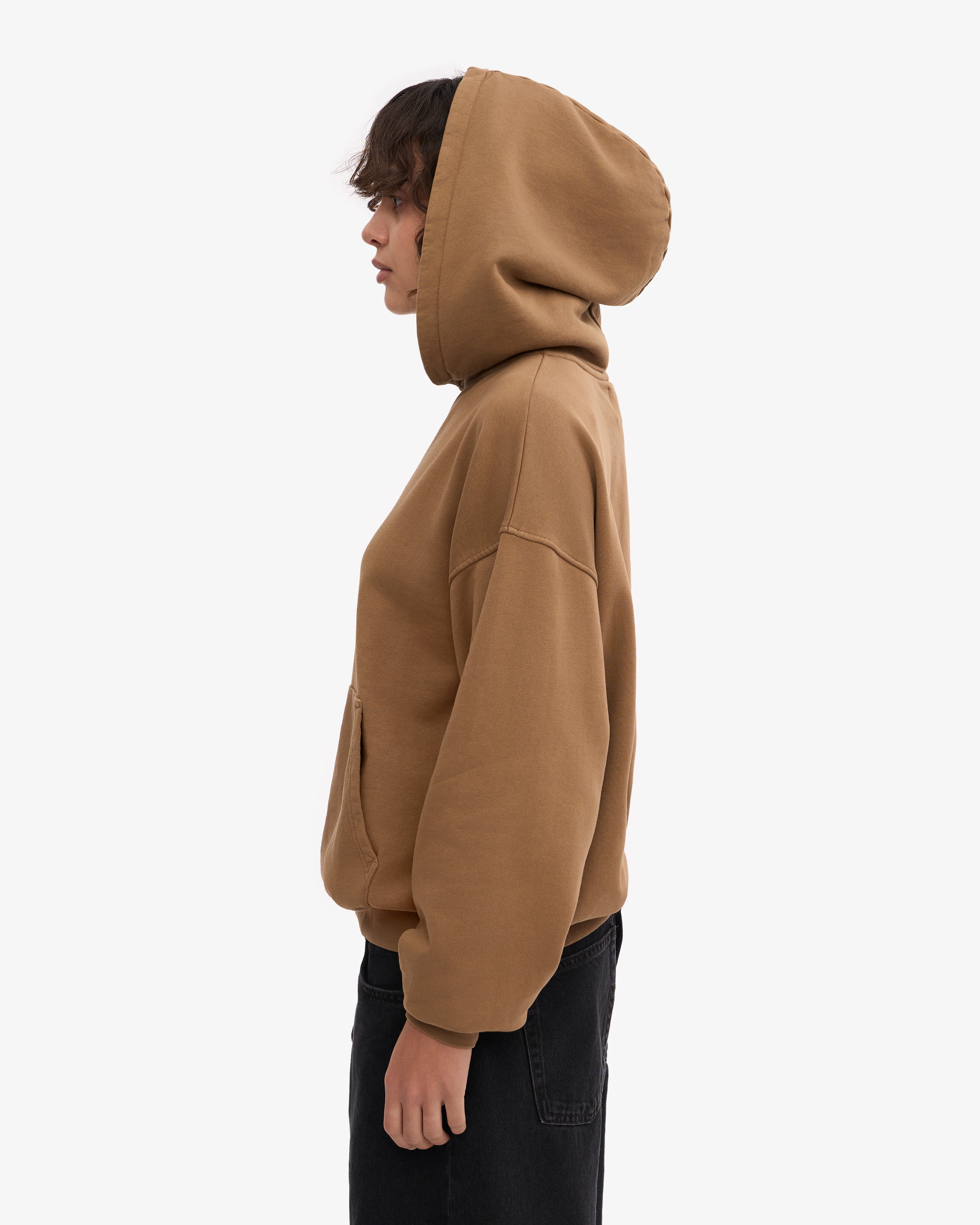 Organic Oversized Hood - Sahara Camel