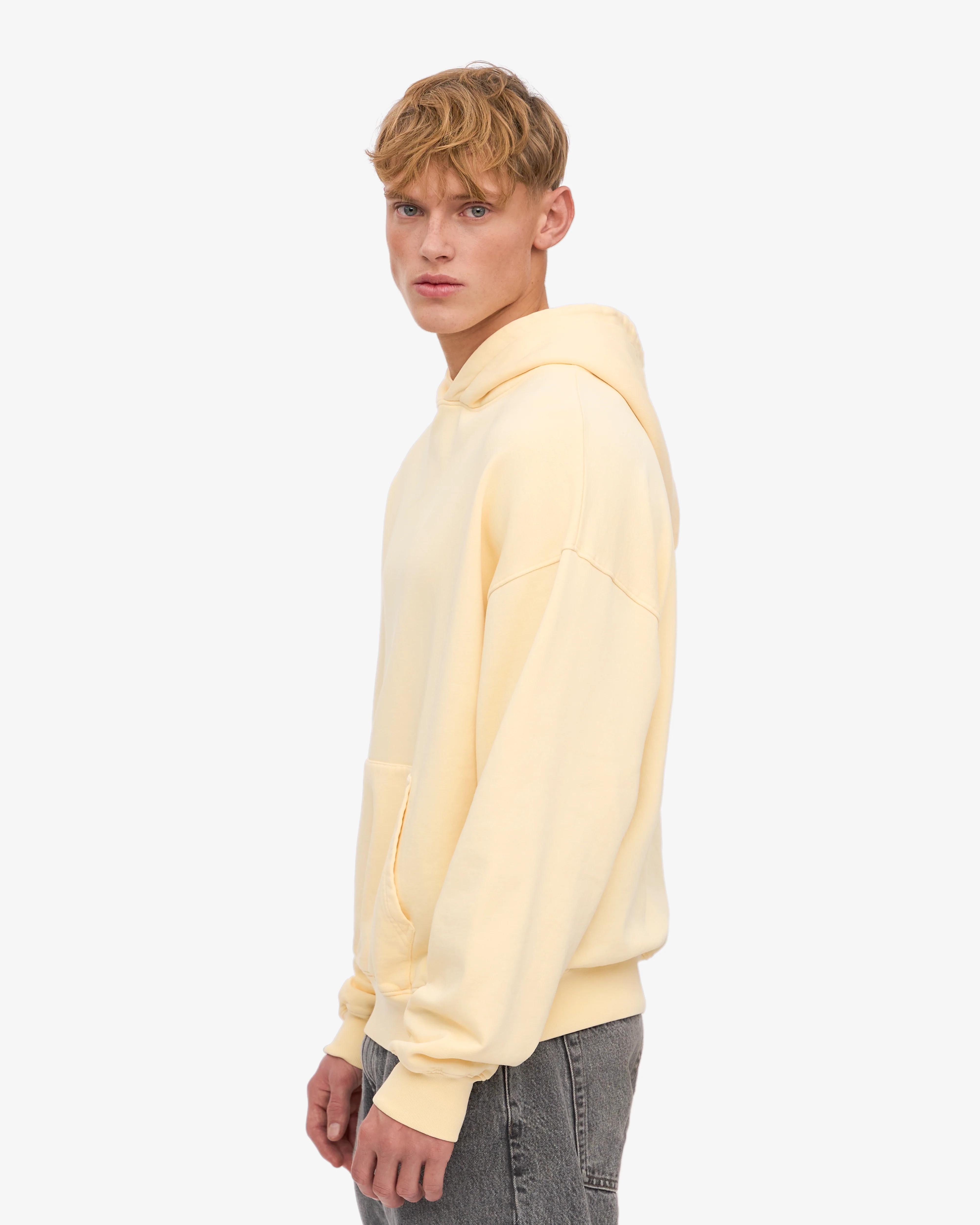 Organic Oversized Hood - Soft Yellow