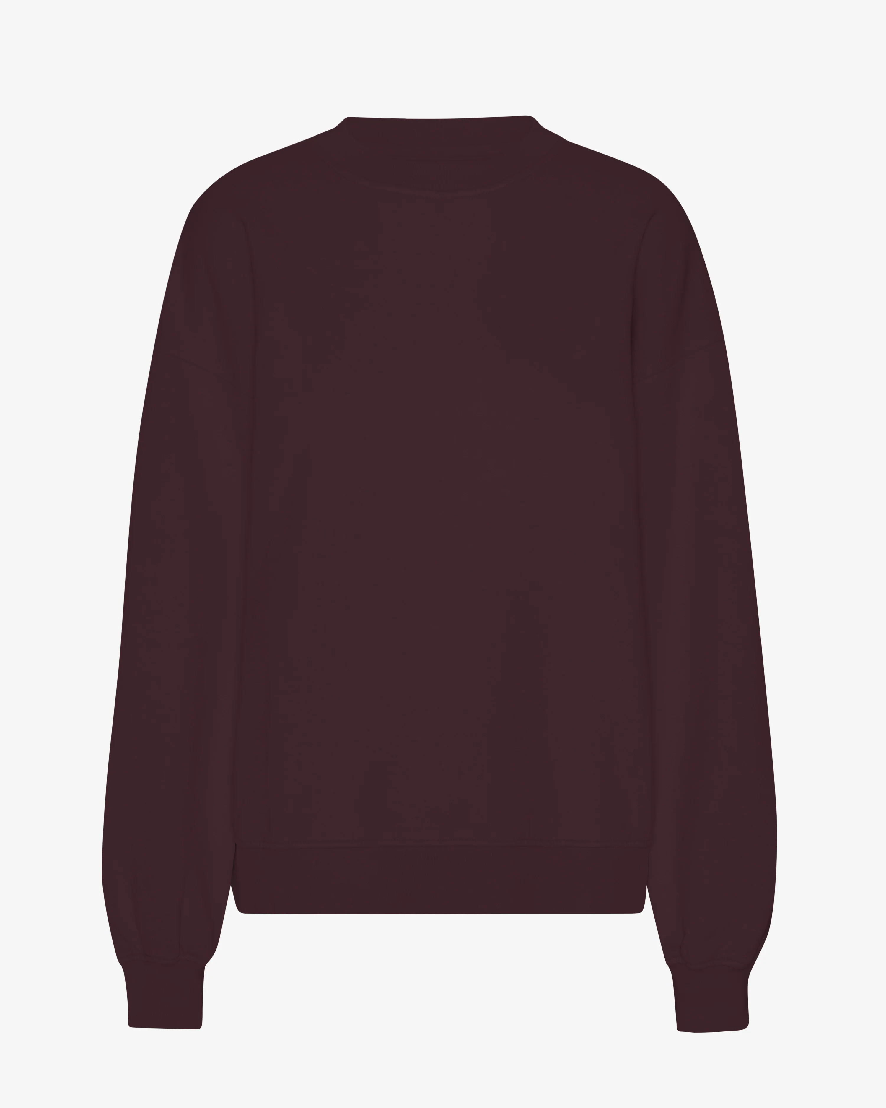 Organic Oversized Crew - Oxblood Red