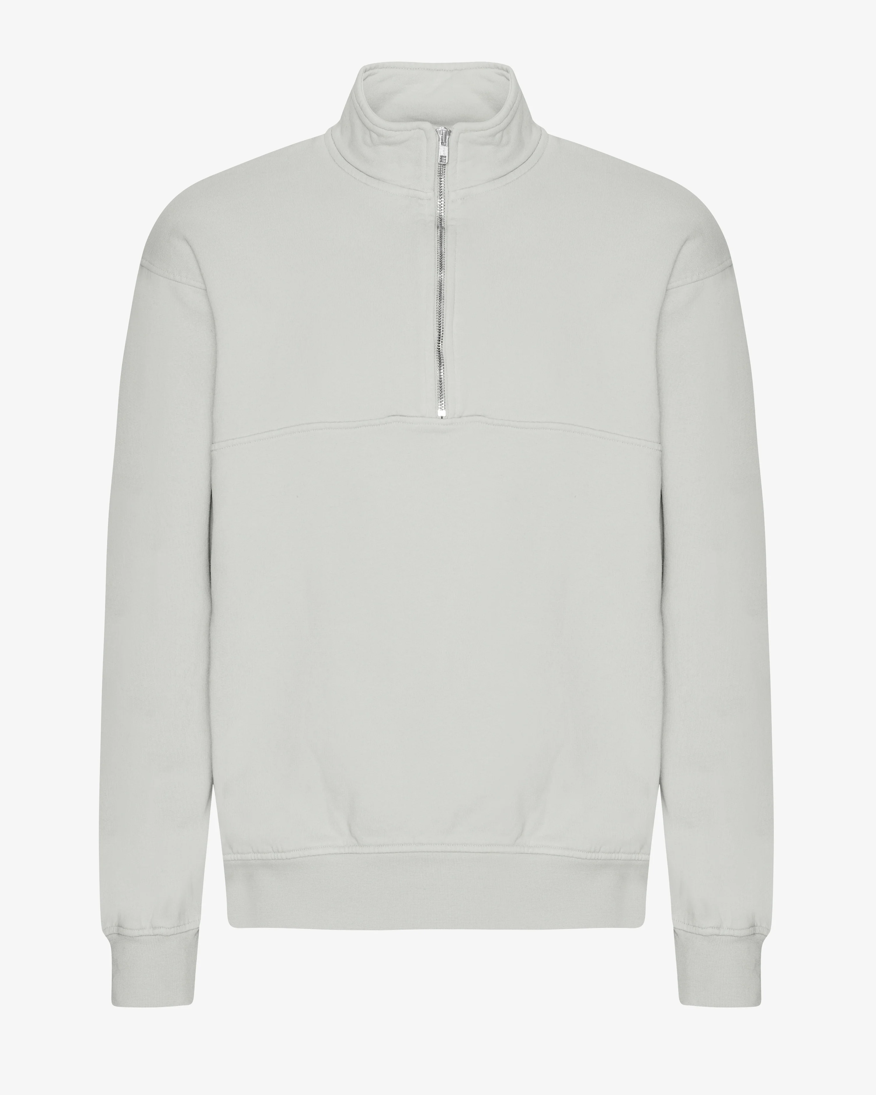Organic Quarter Zip - Limestone Grey