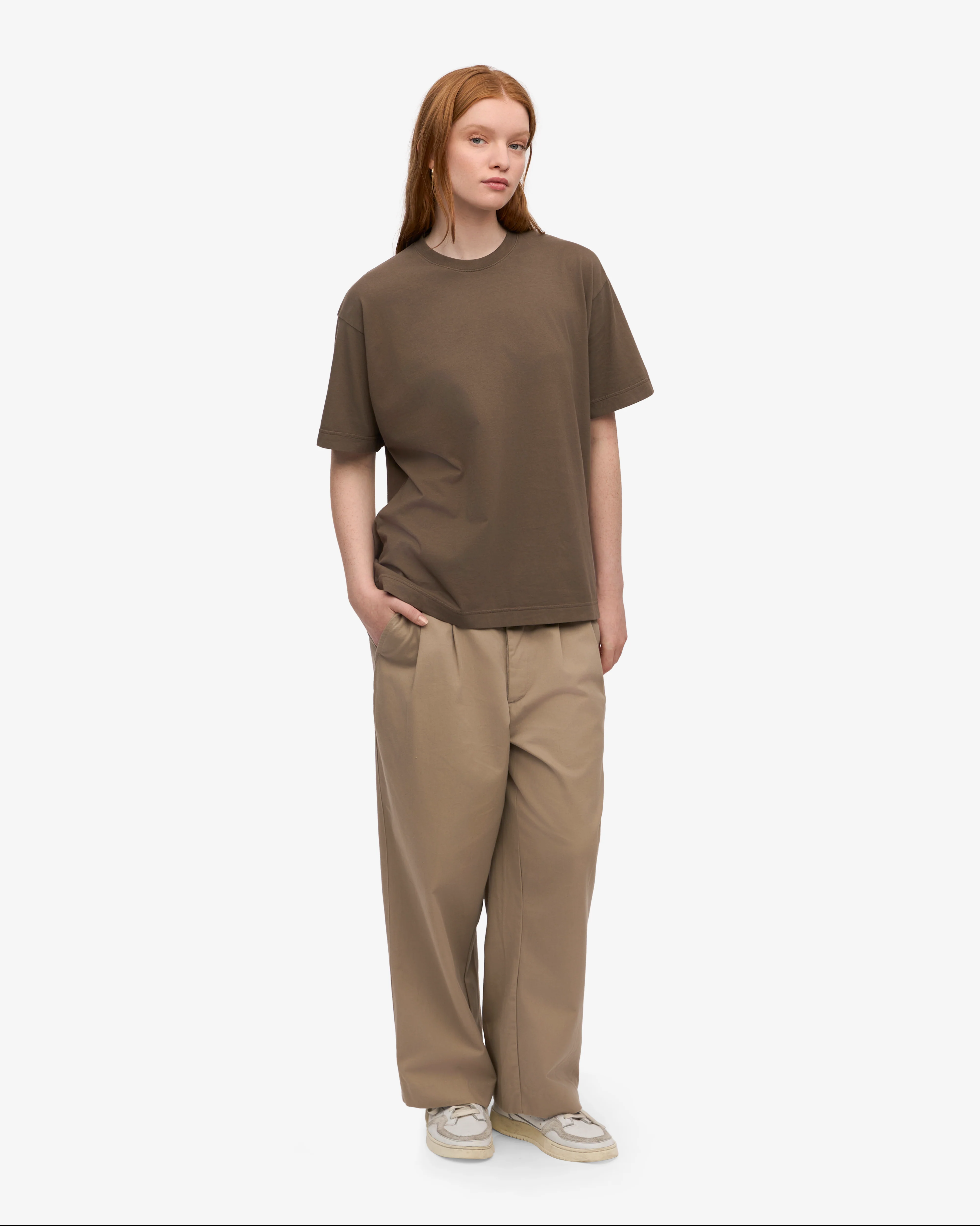 Oversized Organic T-Shirt - Cedar Brown