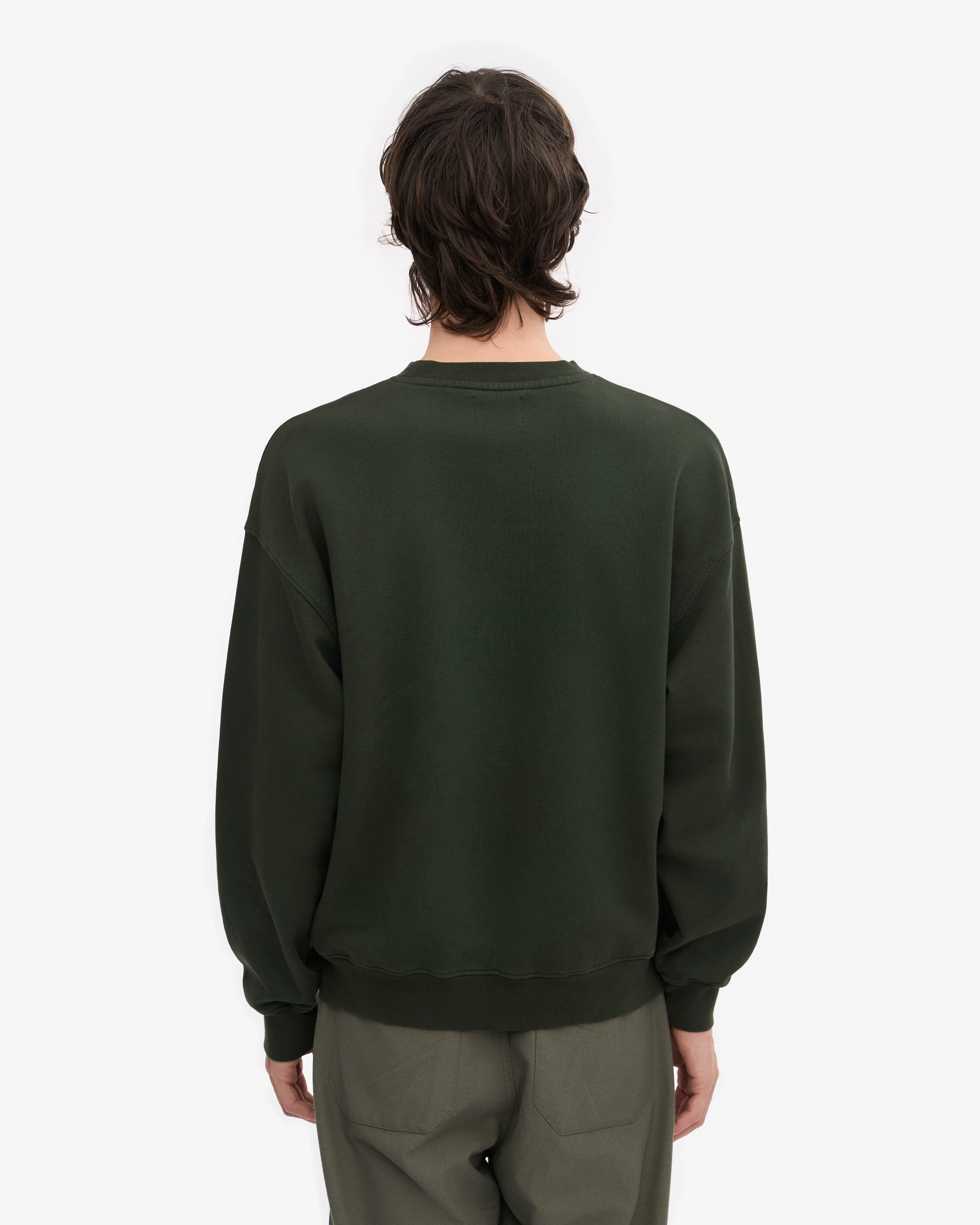 Organic Oversized Crew - Hunter Green