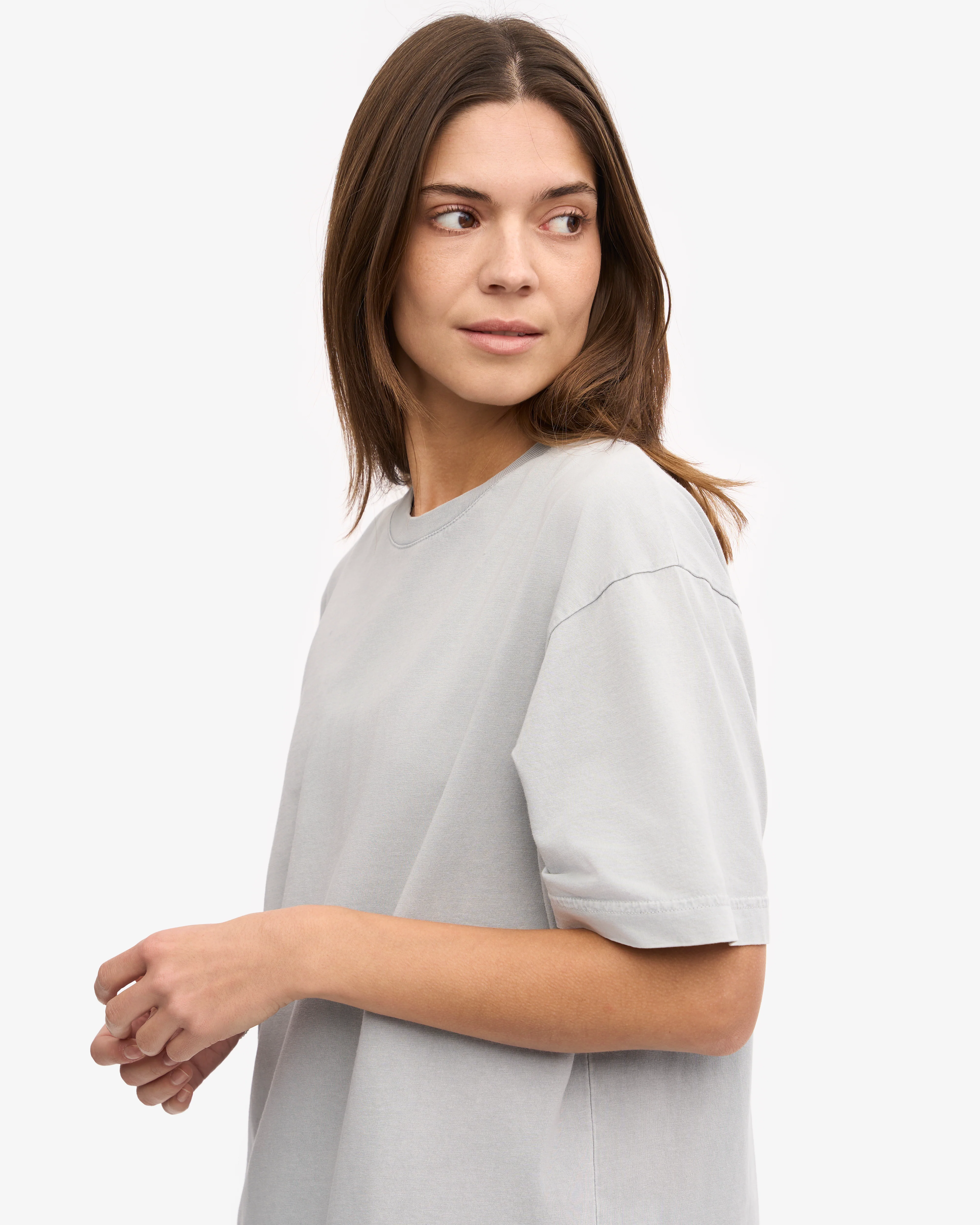 Oversized Organic T-Shirt - Faded Grey