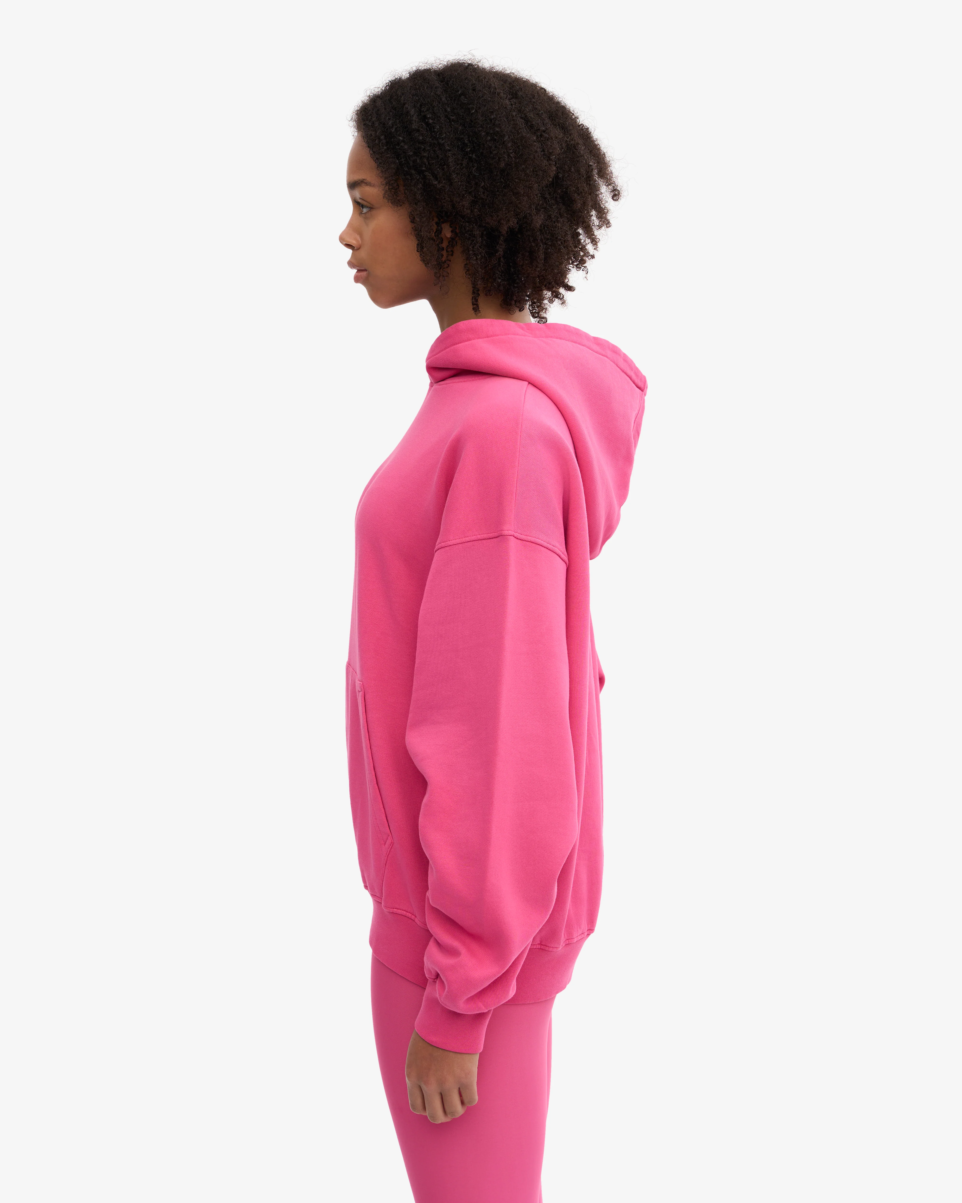 Organic Oversized Hood - Bubblegum Pink