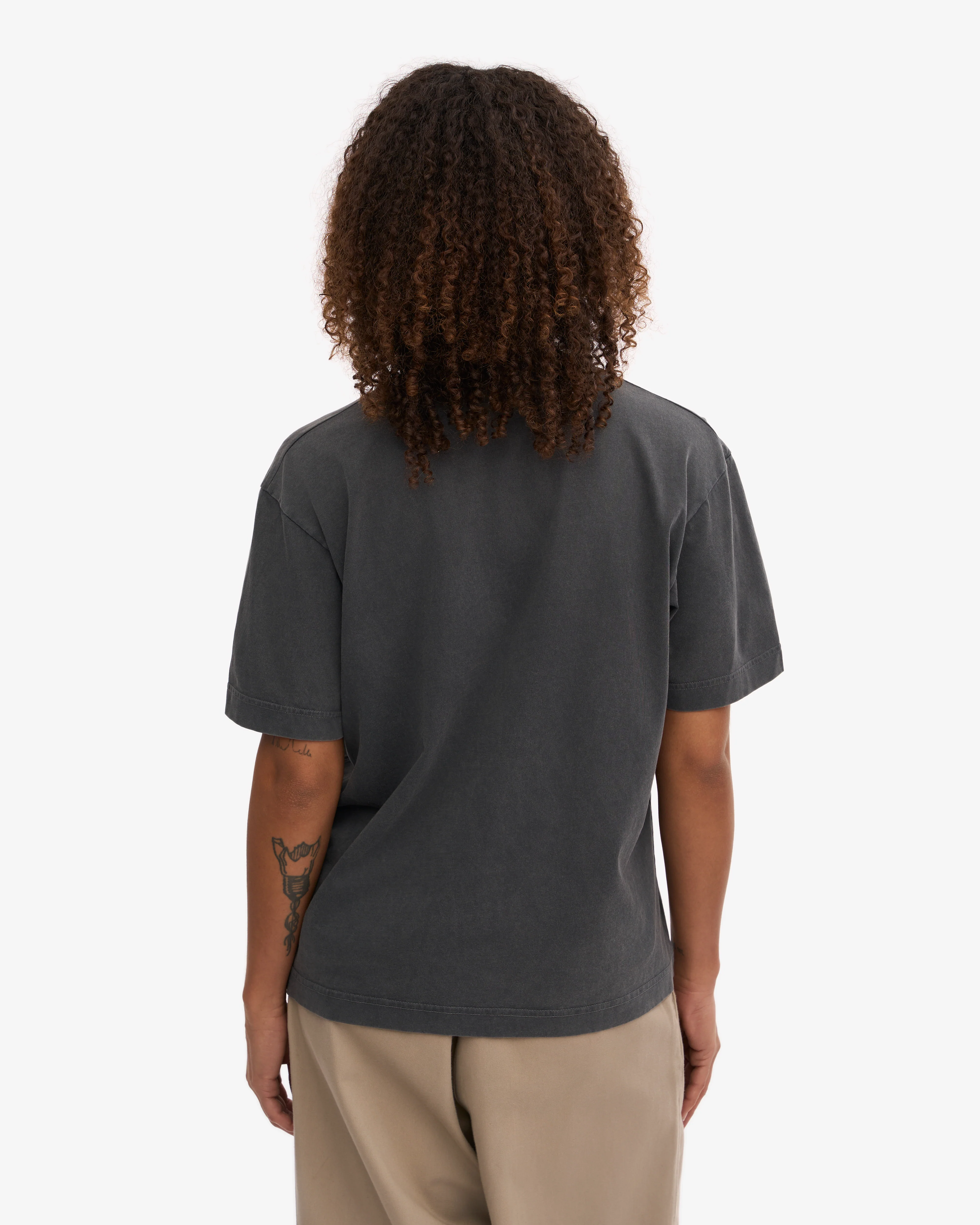 Oversized Organic T-Shirt - Faded Black