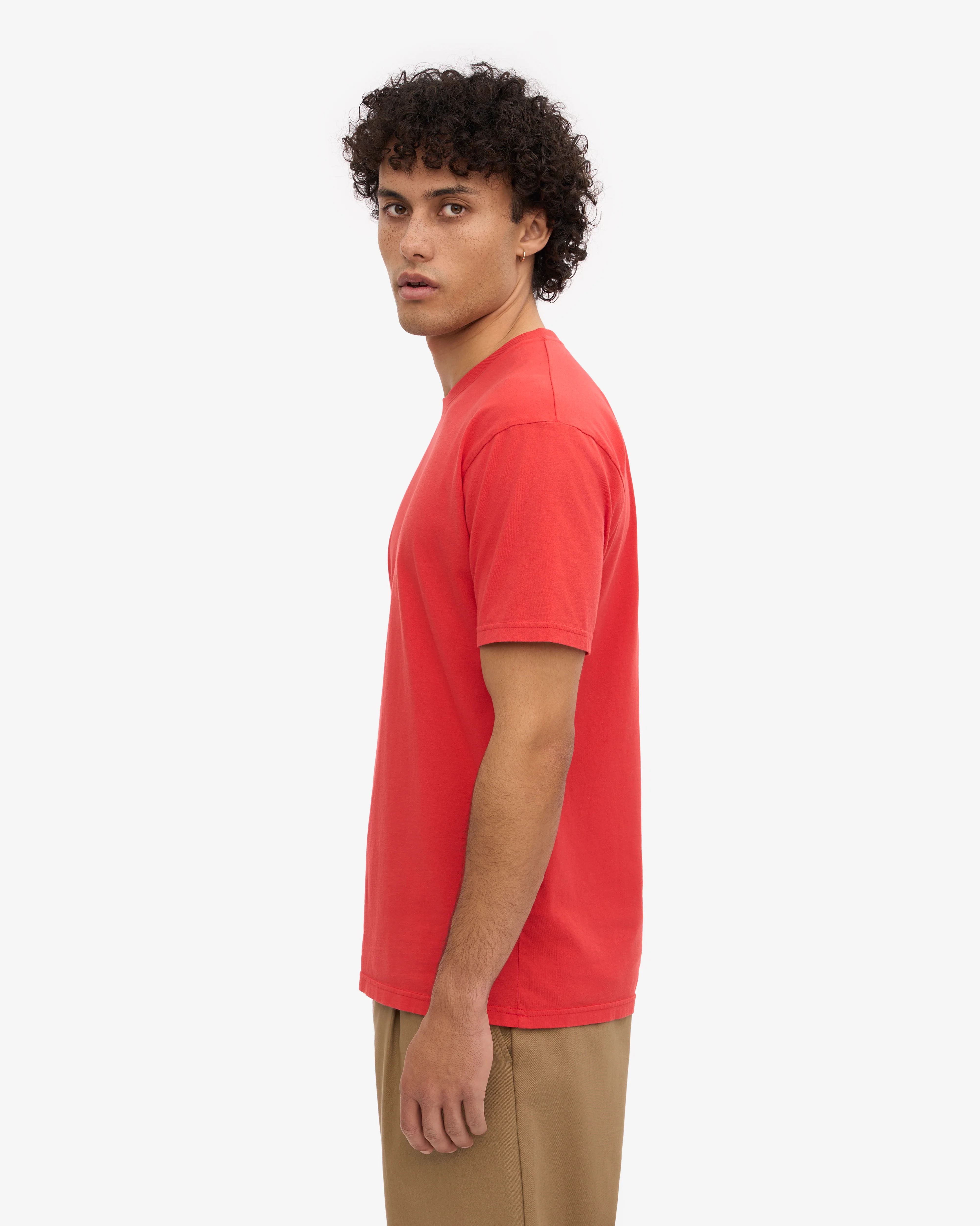 Classic Organic Tee - Red Tangerine