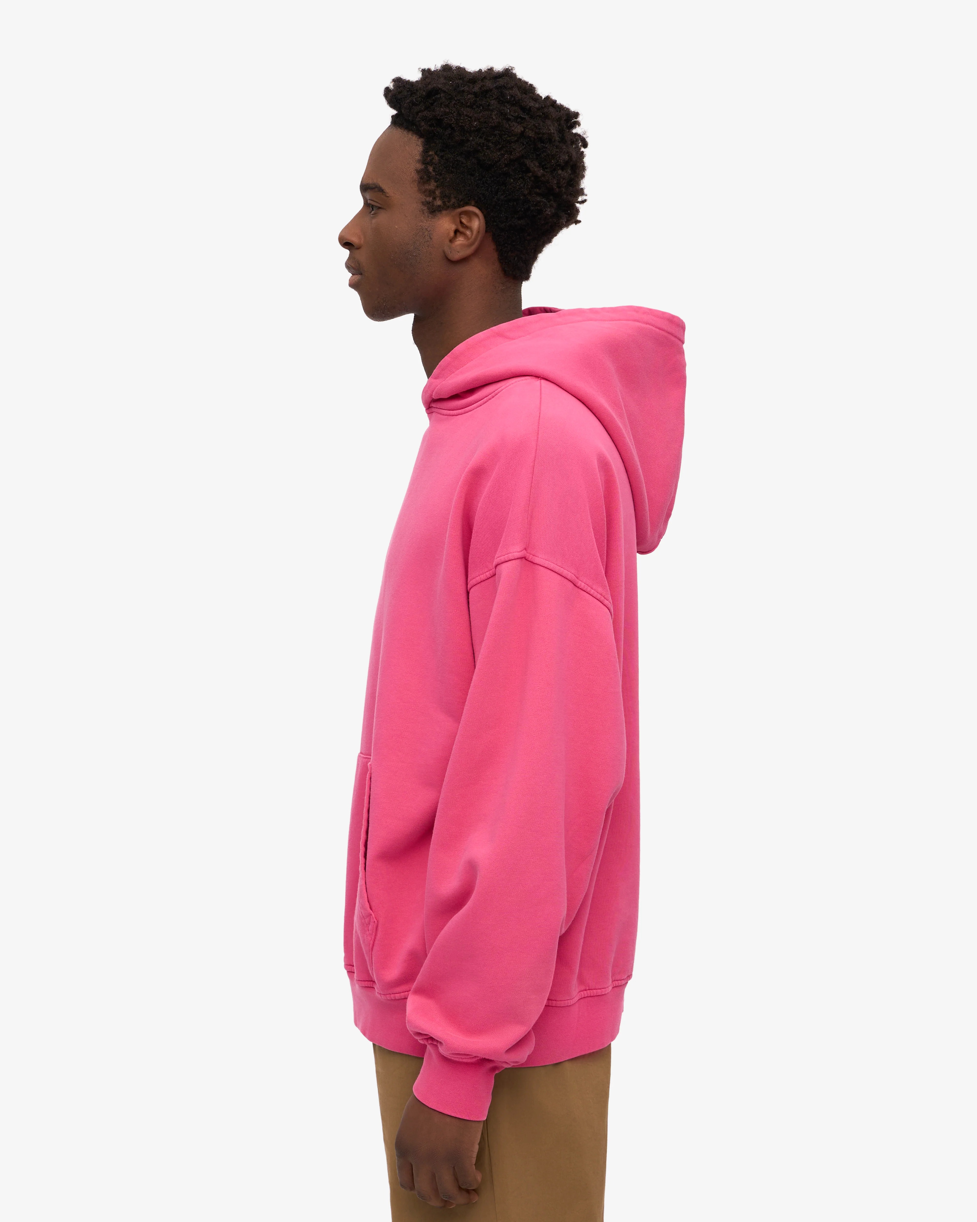 Organic Oversized Hood - Bubblegum Pink