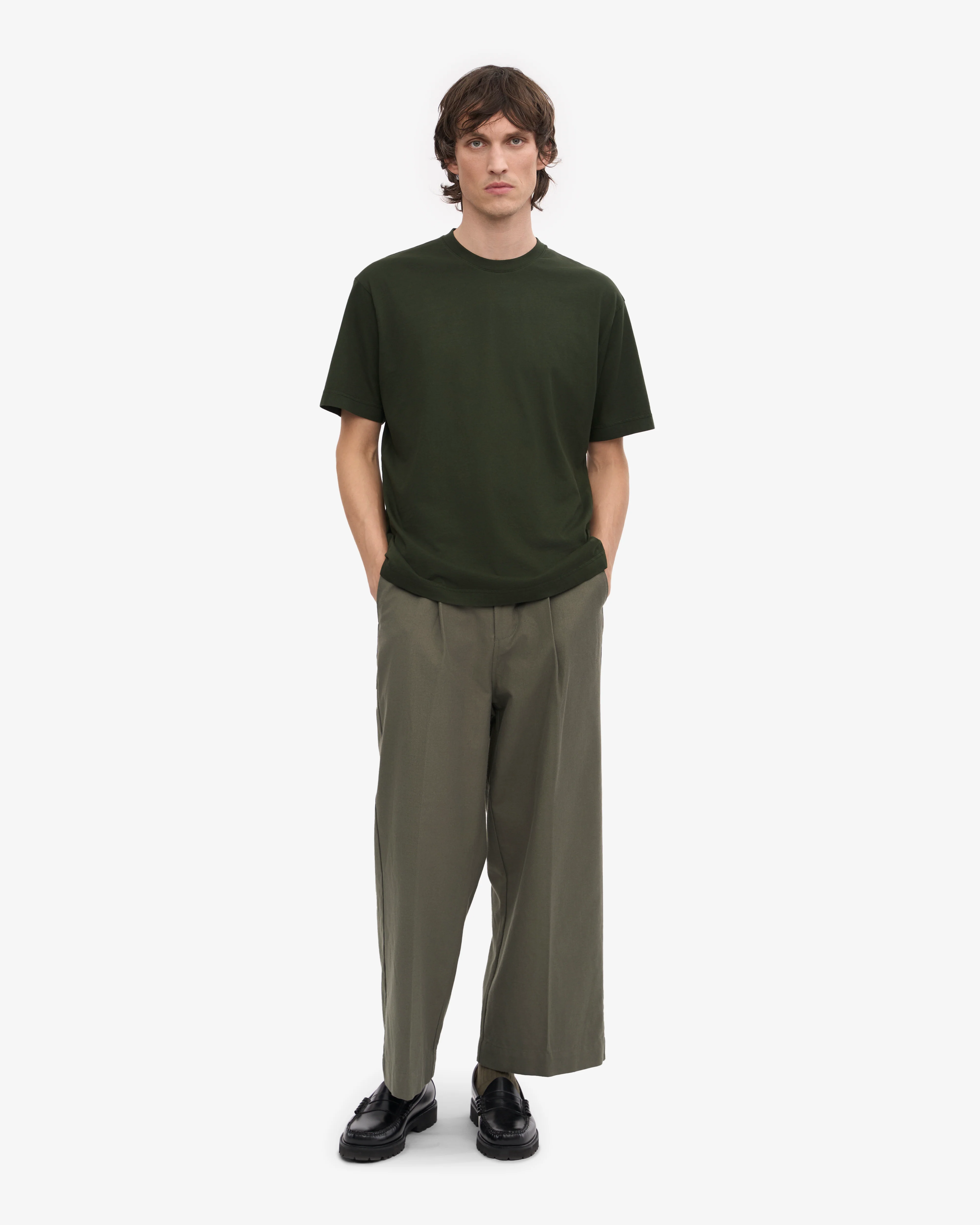 Oversized Organic T-Shirt - Hunter Green