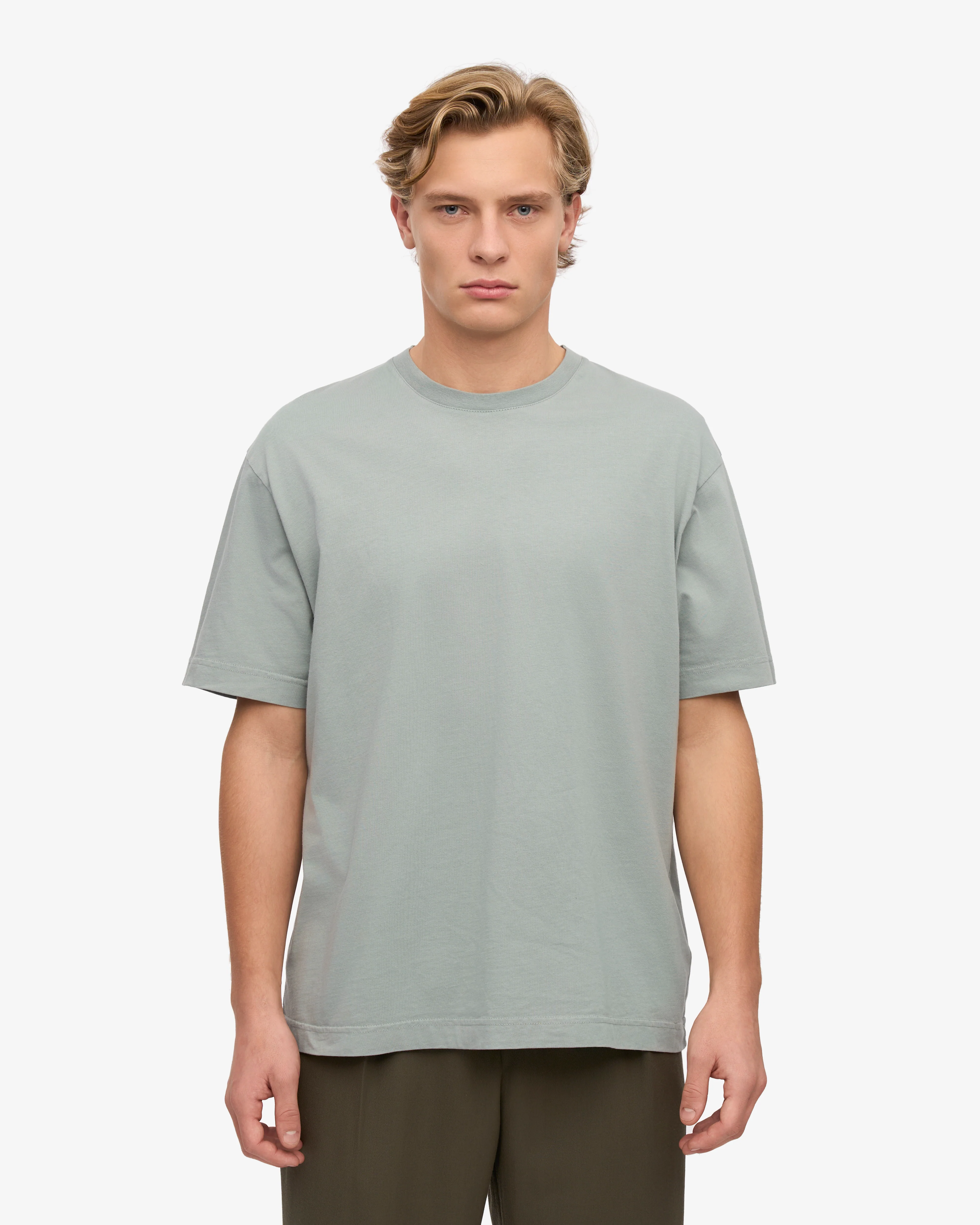Oversized Organic T-Shirt - Steel Blue