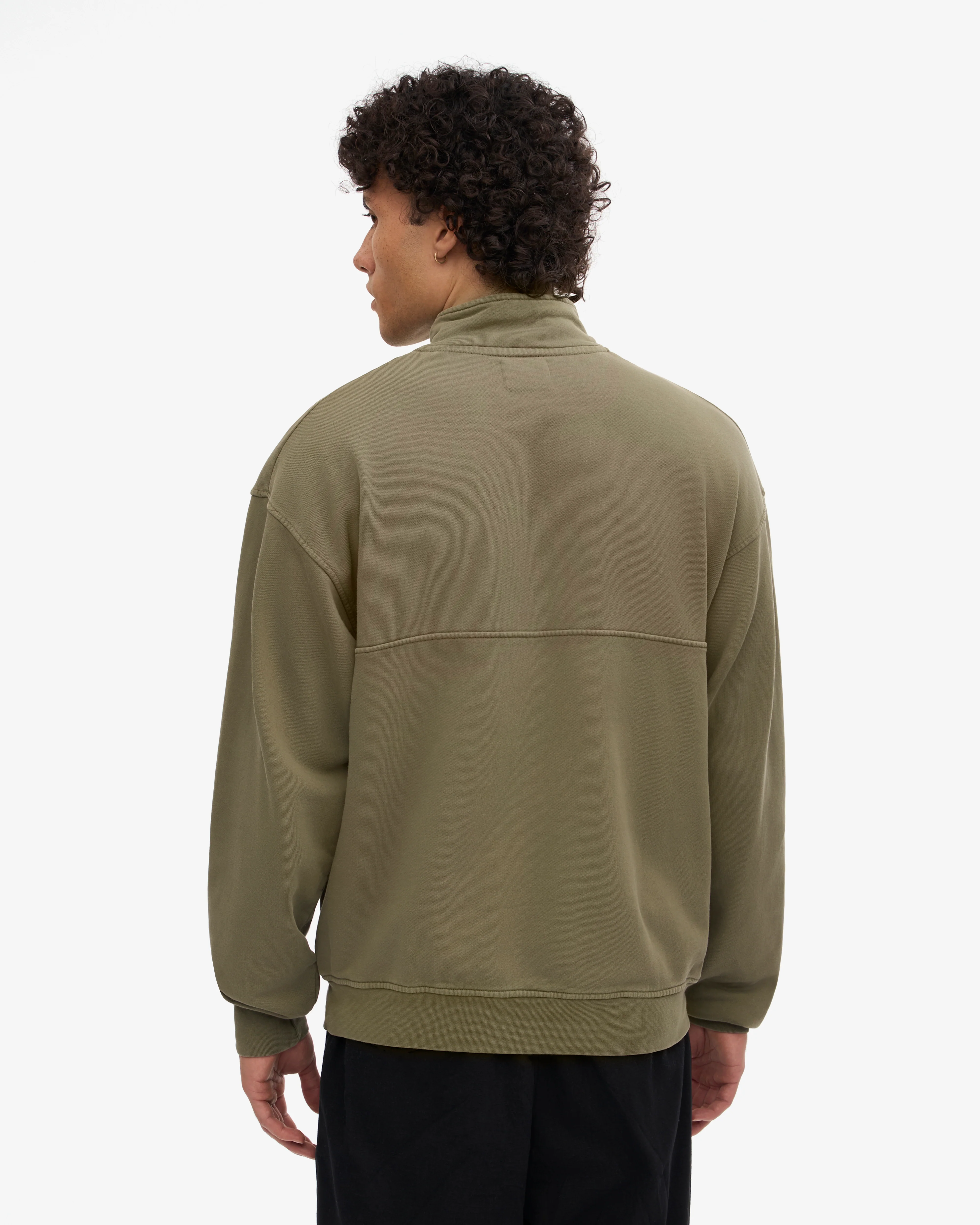 Organic Quarter Zip - Dusty Olive