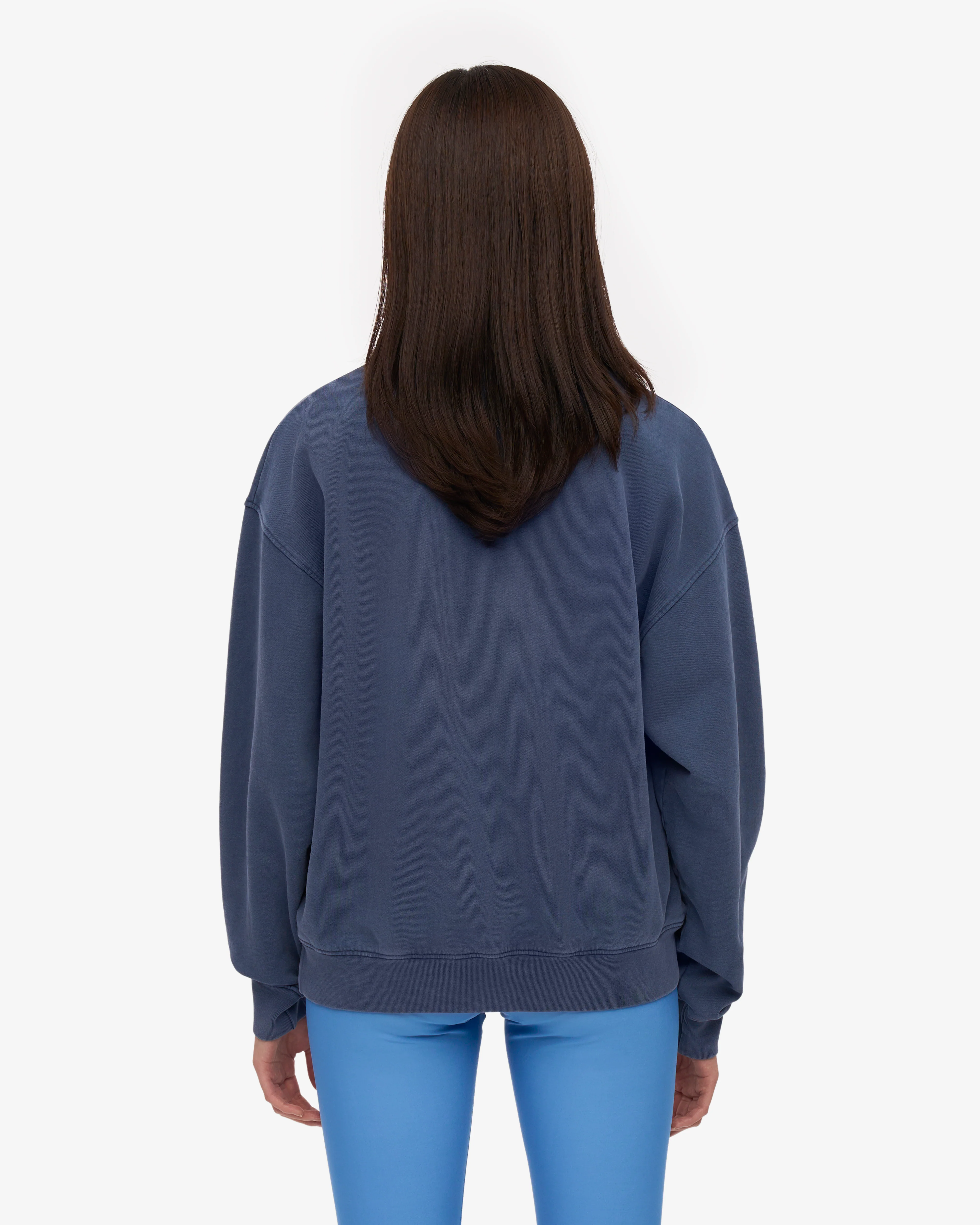 Organic Oversized Crew - Neptune Blue