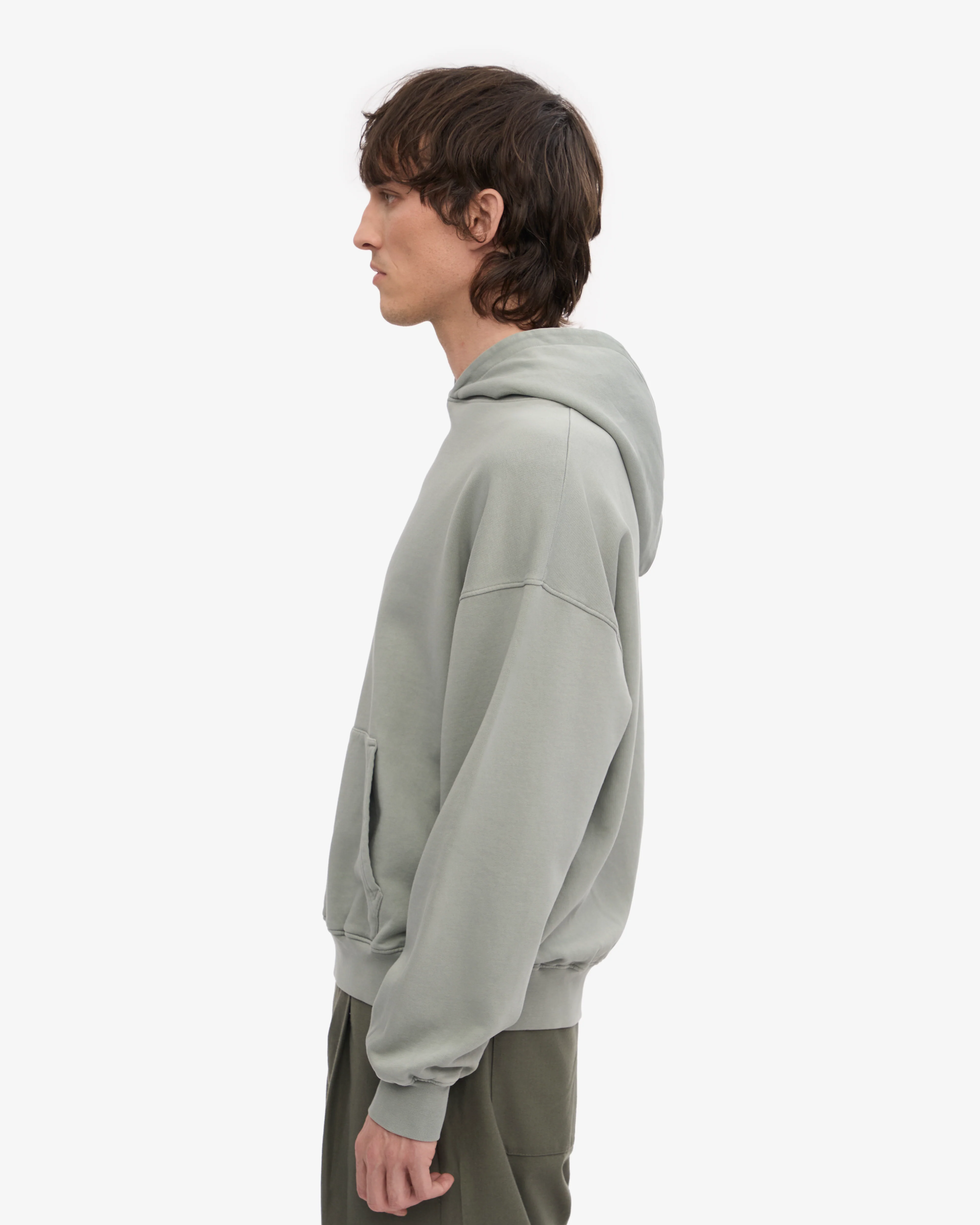 Organic Oversized Hood - Steel Blue
