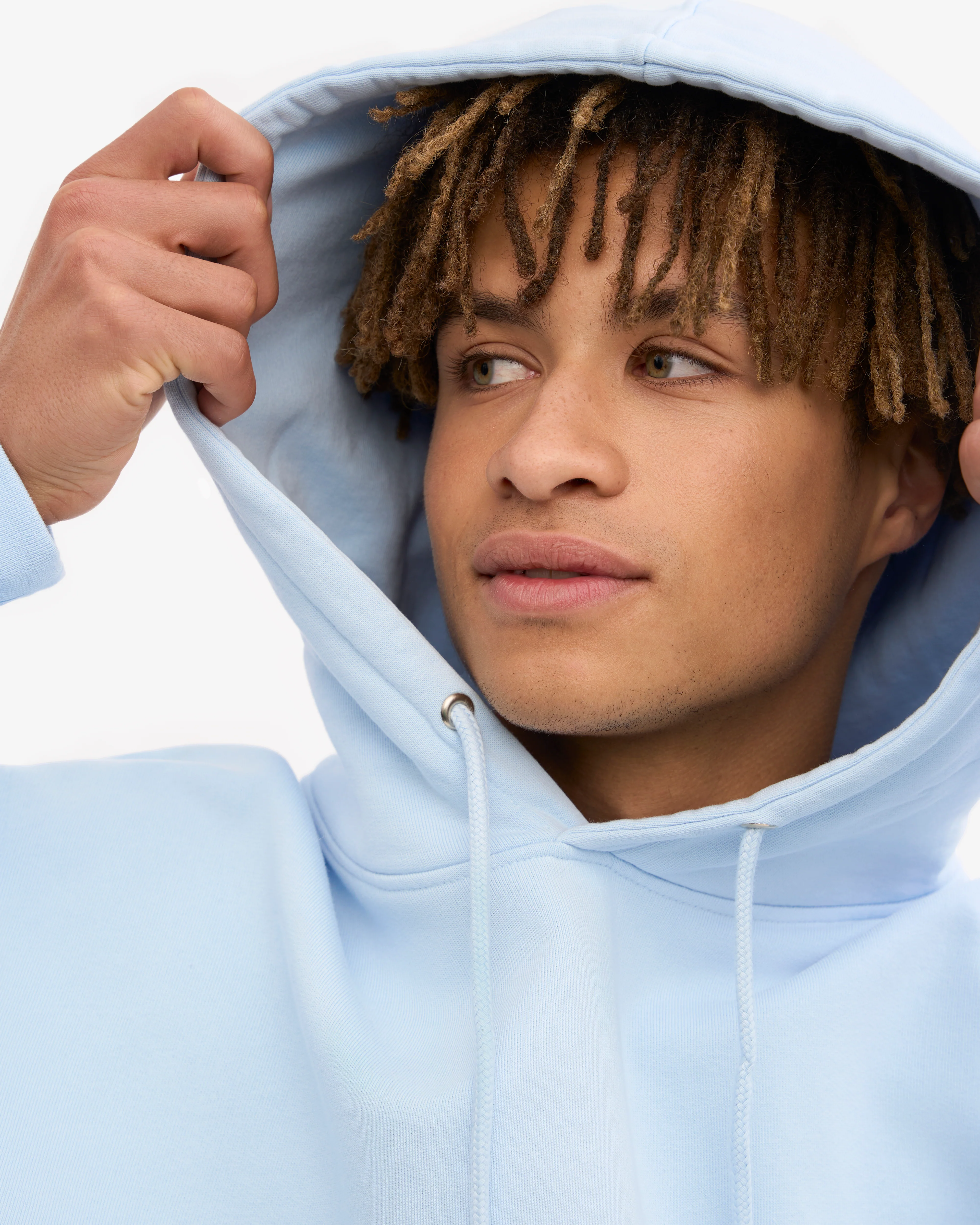 Classic Organic Hood - Polar Blue