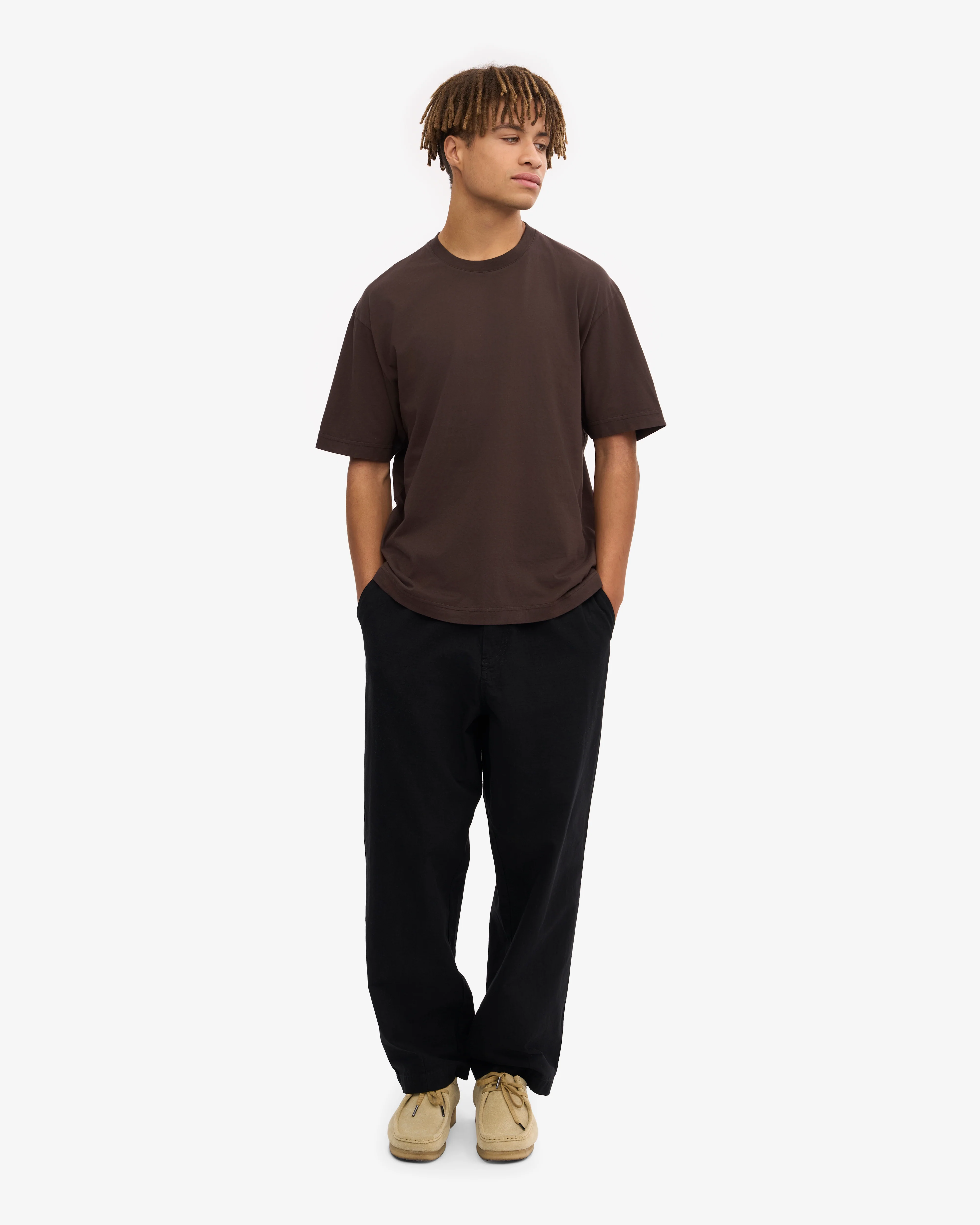 Oversized Organic T-Shirt - Coffee Brown
