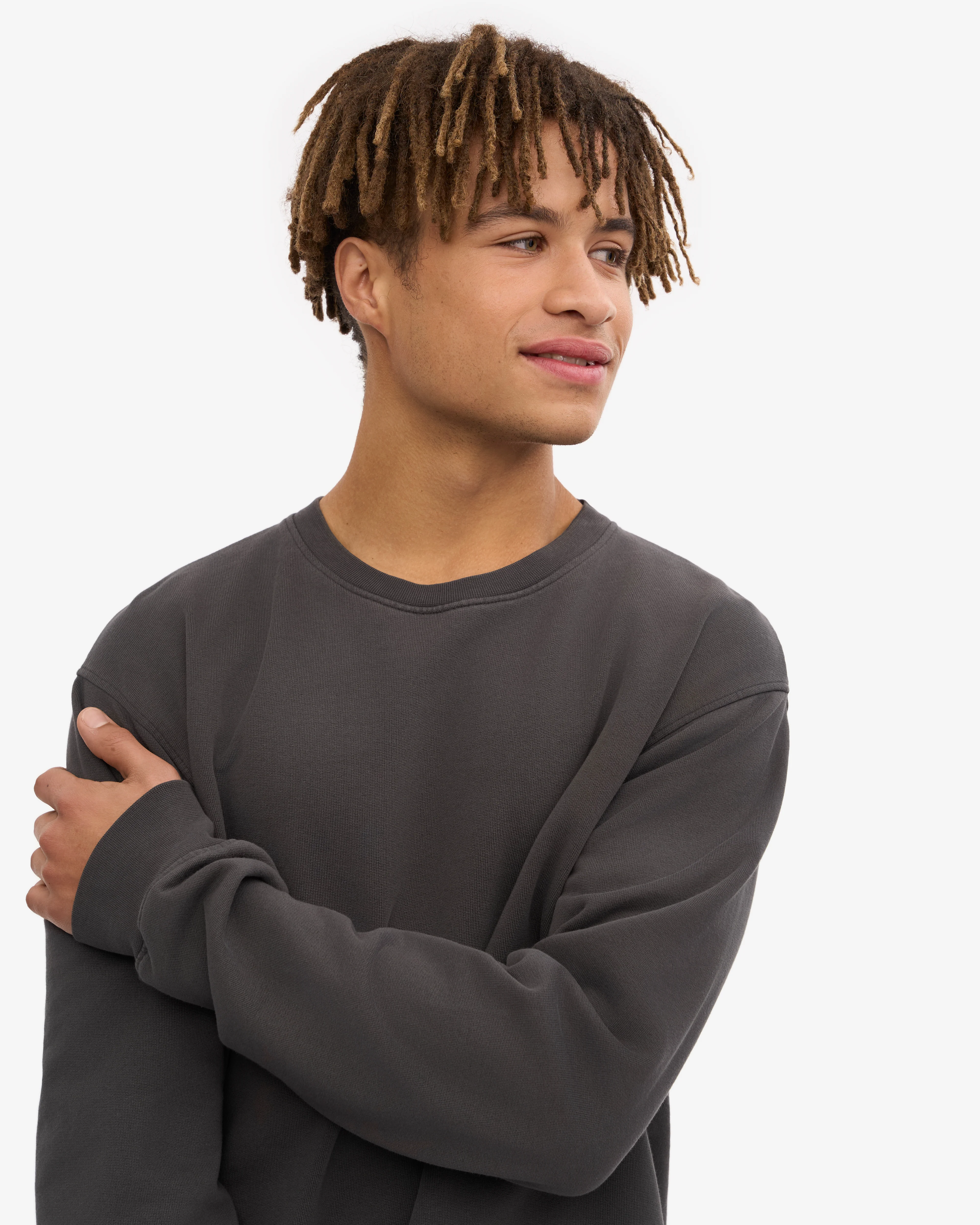 Classic Organic Crew - Lava Grey