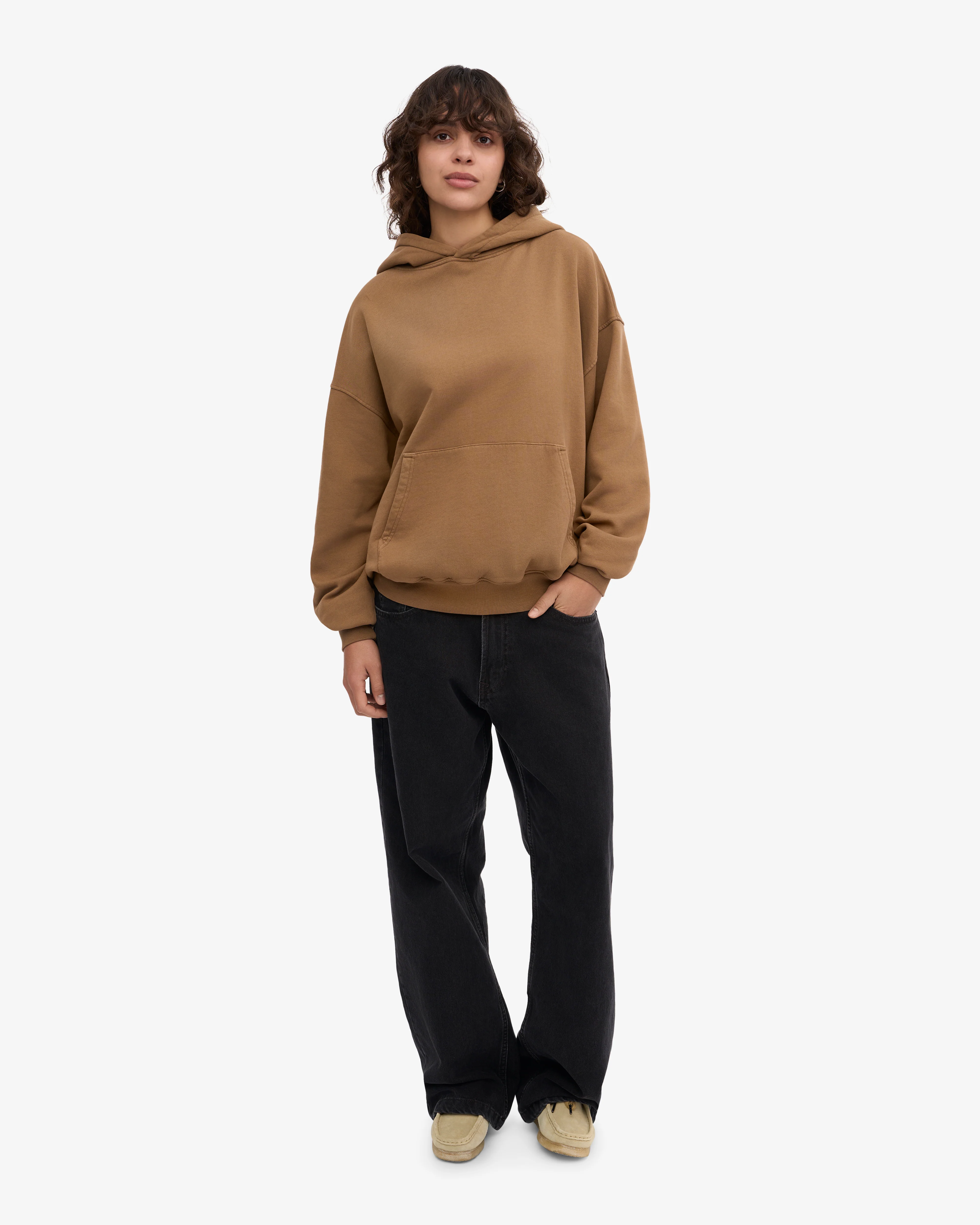 Organic Oversized Hood - Sahara Camel