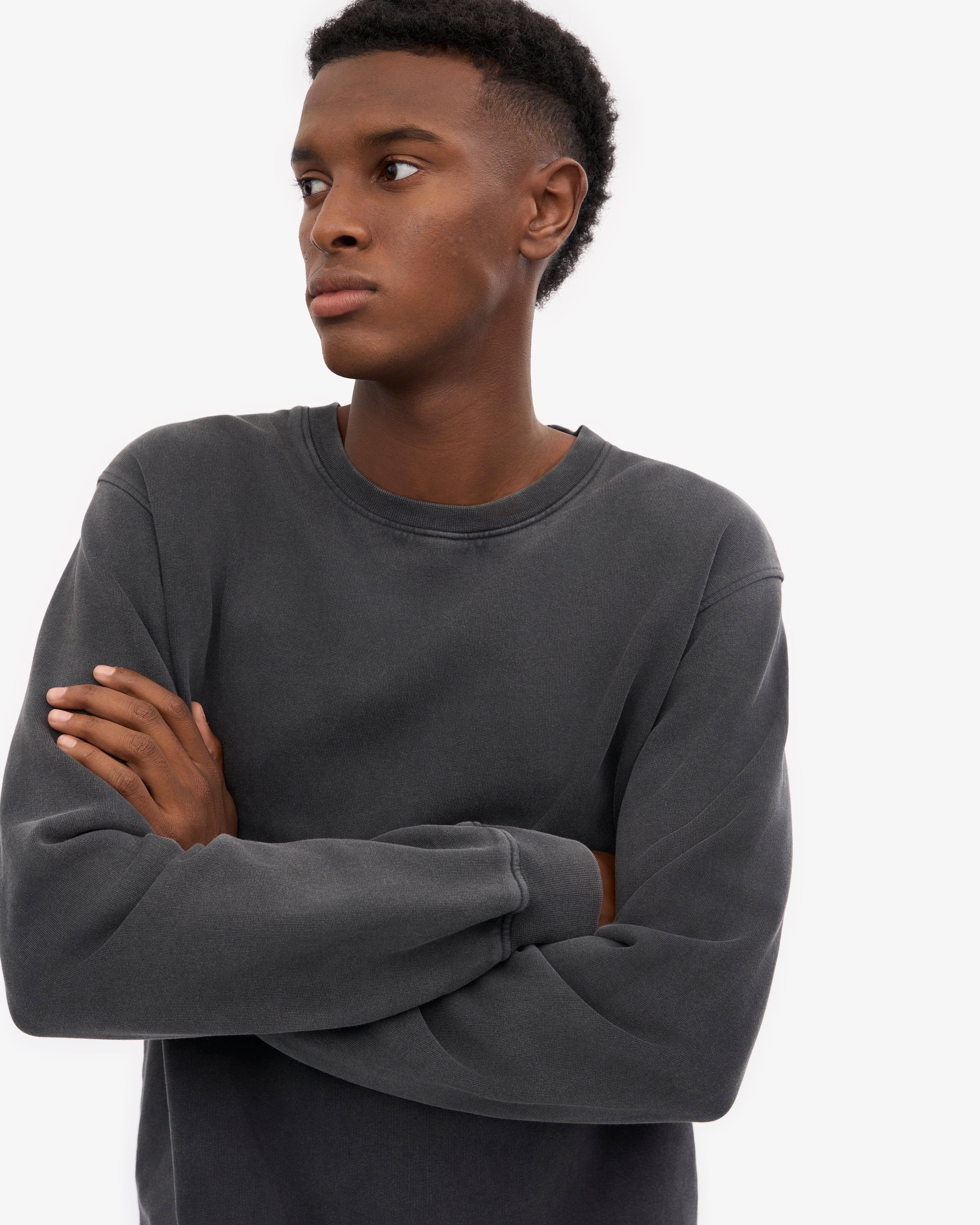 Classic Organic Crew - Faded Black