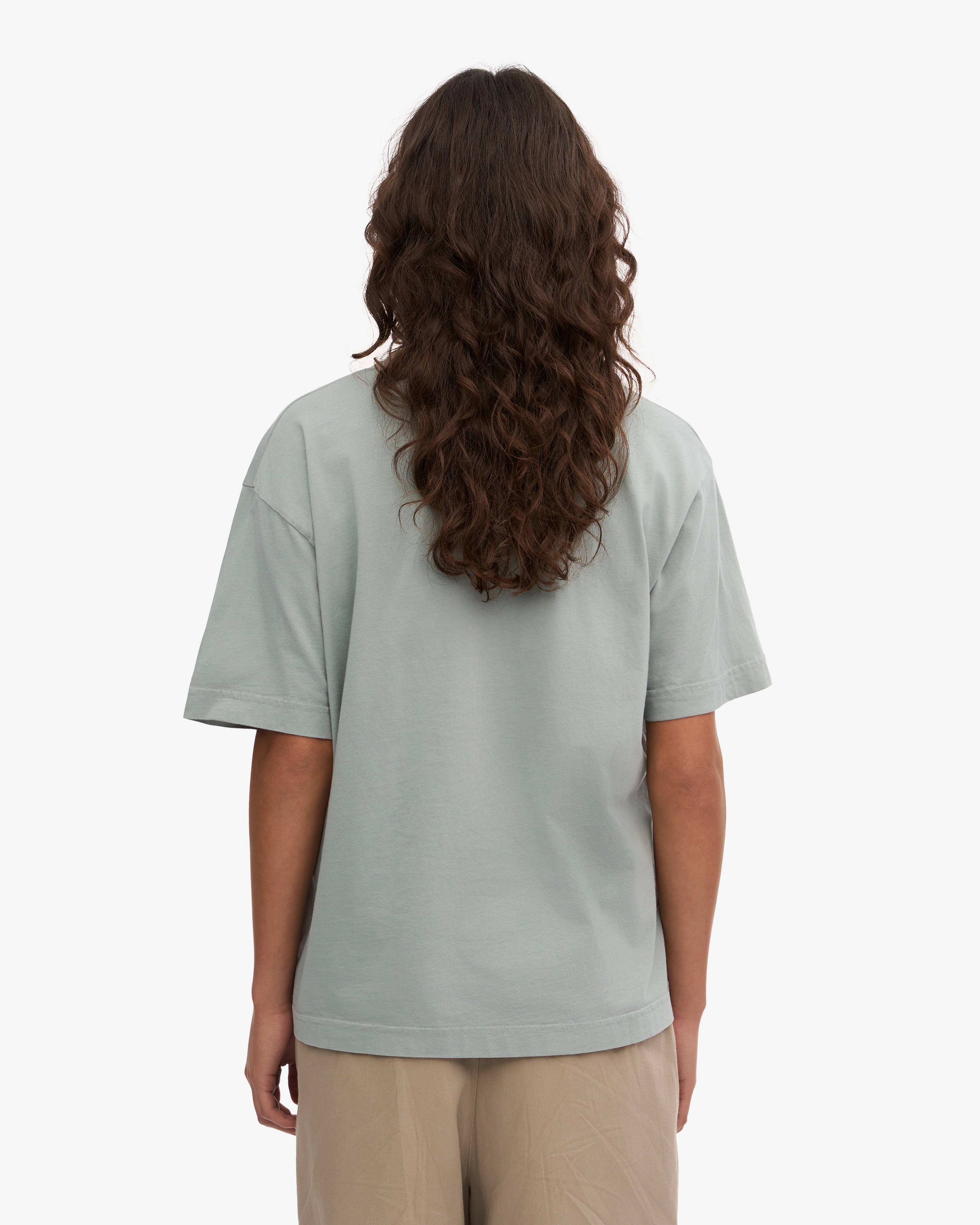 Oversized Organic T-Shirt - Steel Blue