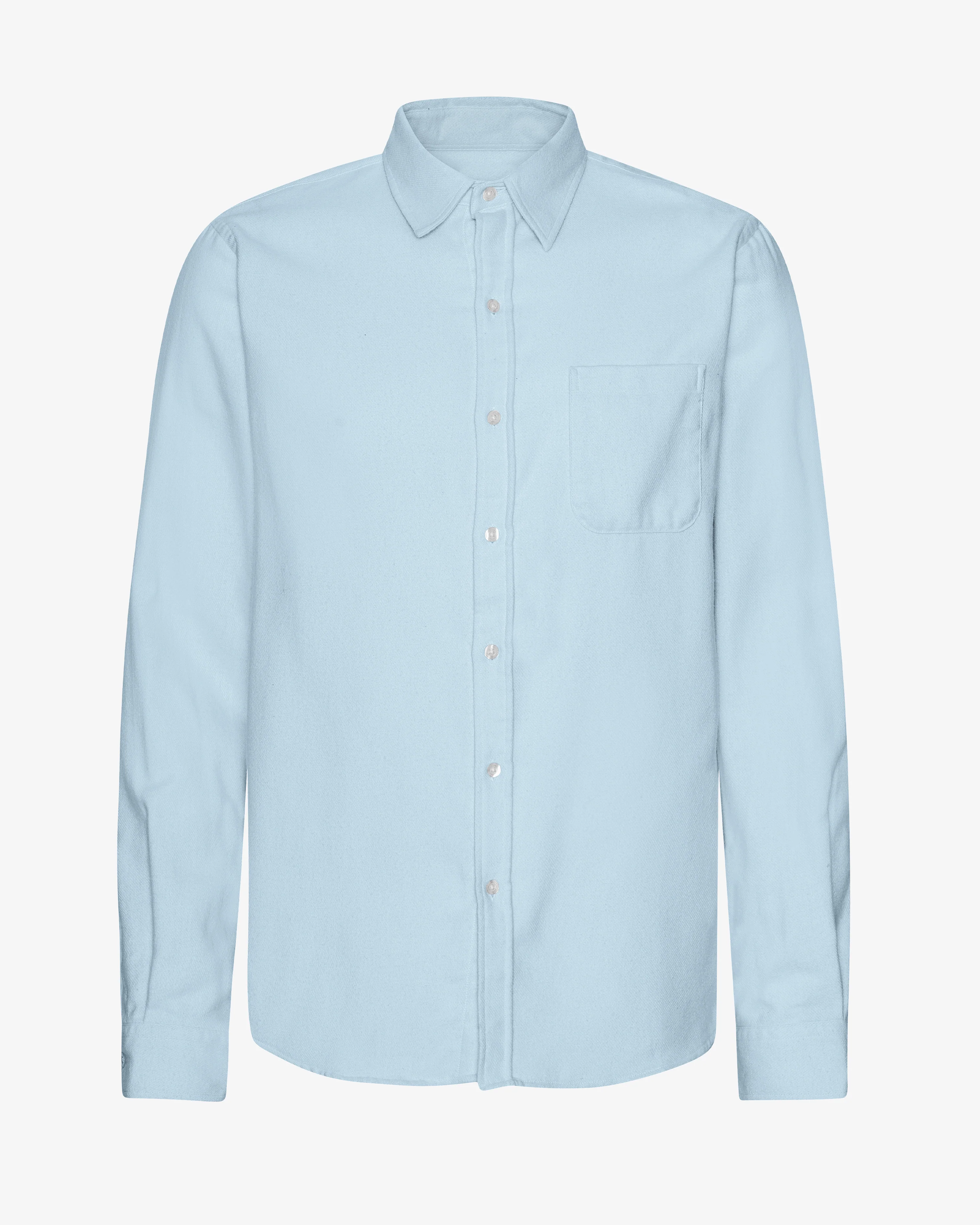 Organic Flannel Shirt - Seaside Blue