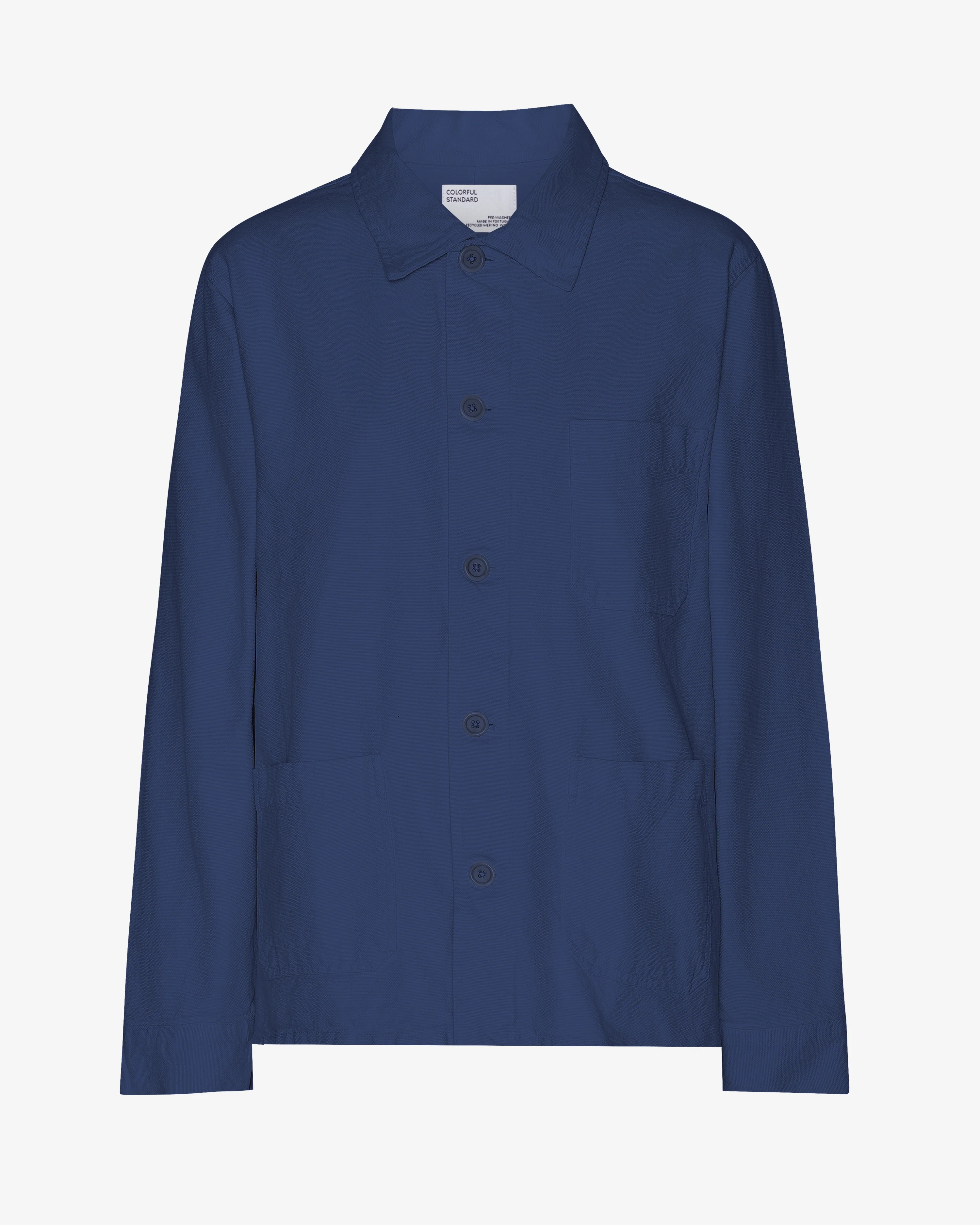 Organic Workwear Jacket - Marine Blue
