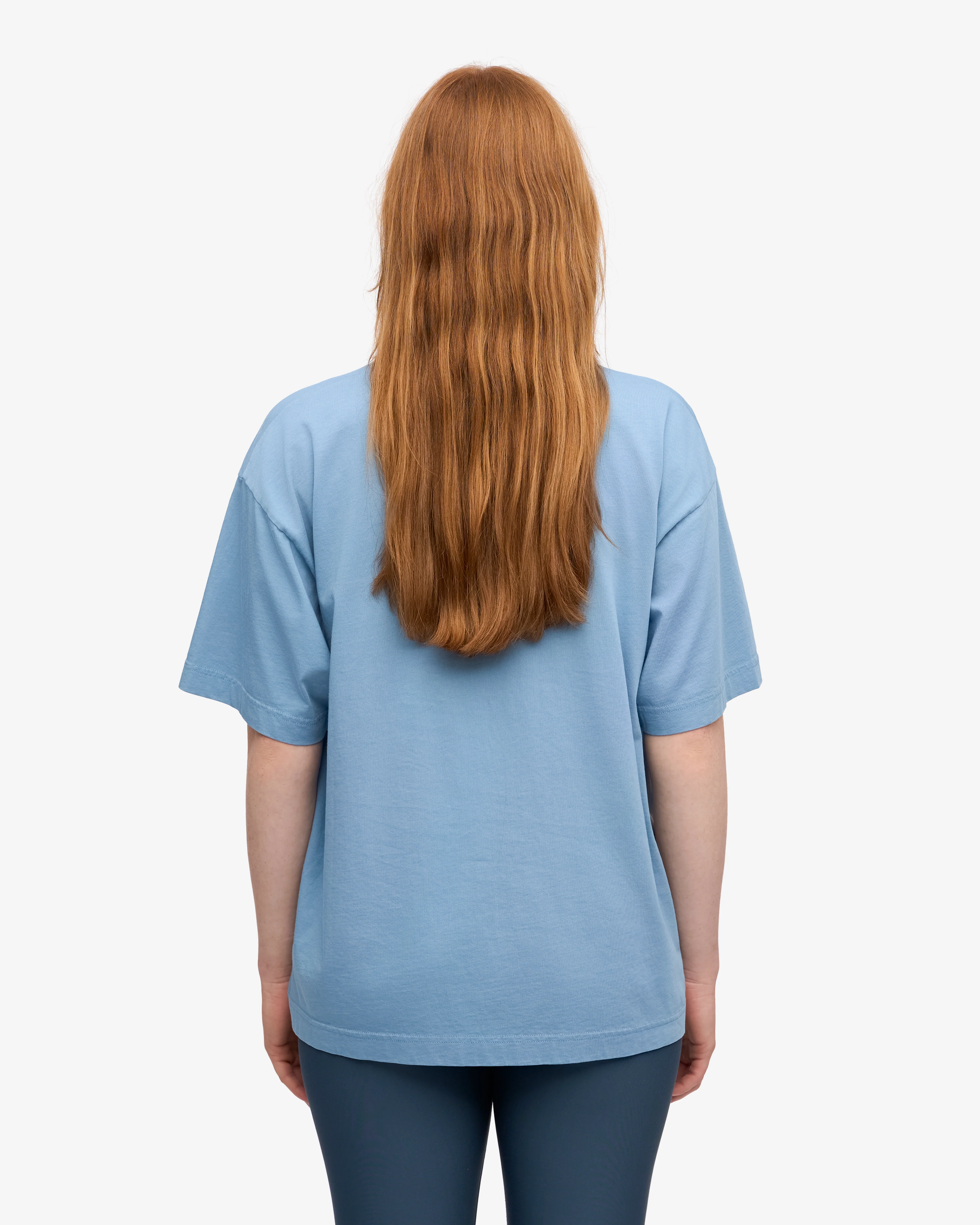 Oversized Organic T-Shirt - Seaside Blue