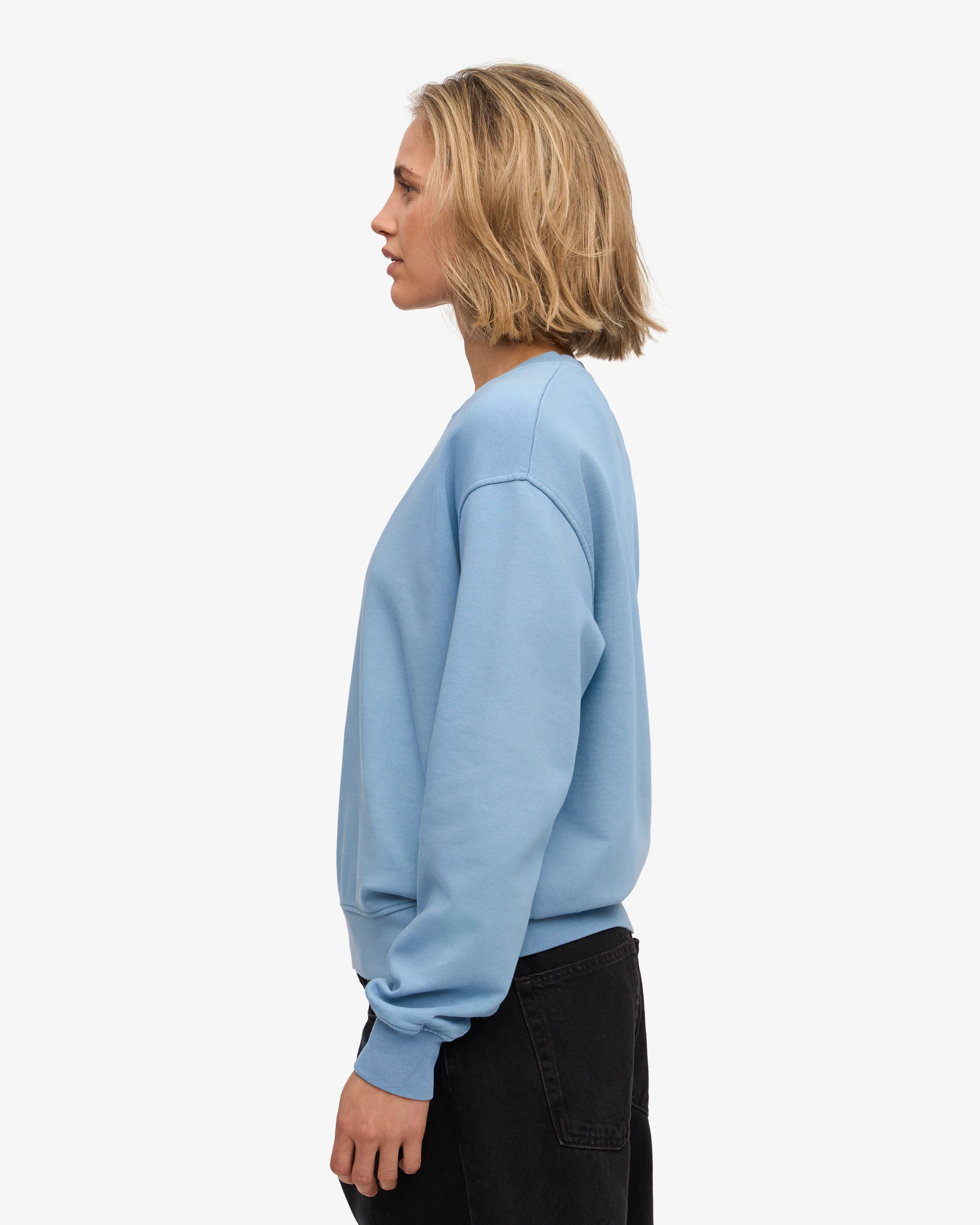 Women Classic Organic Crew - Seaside Blue