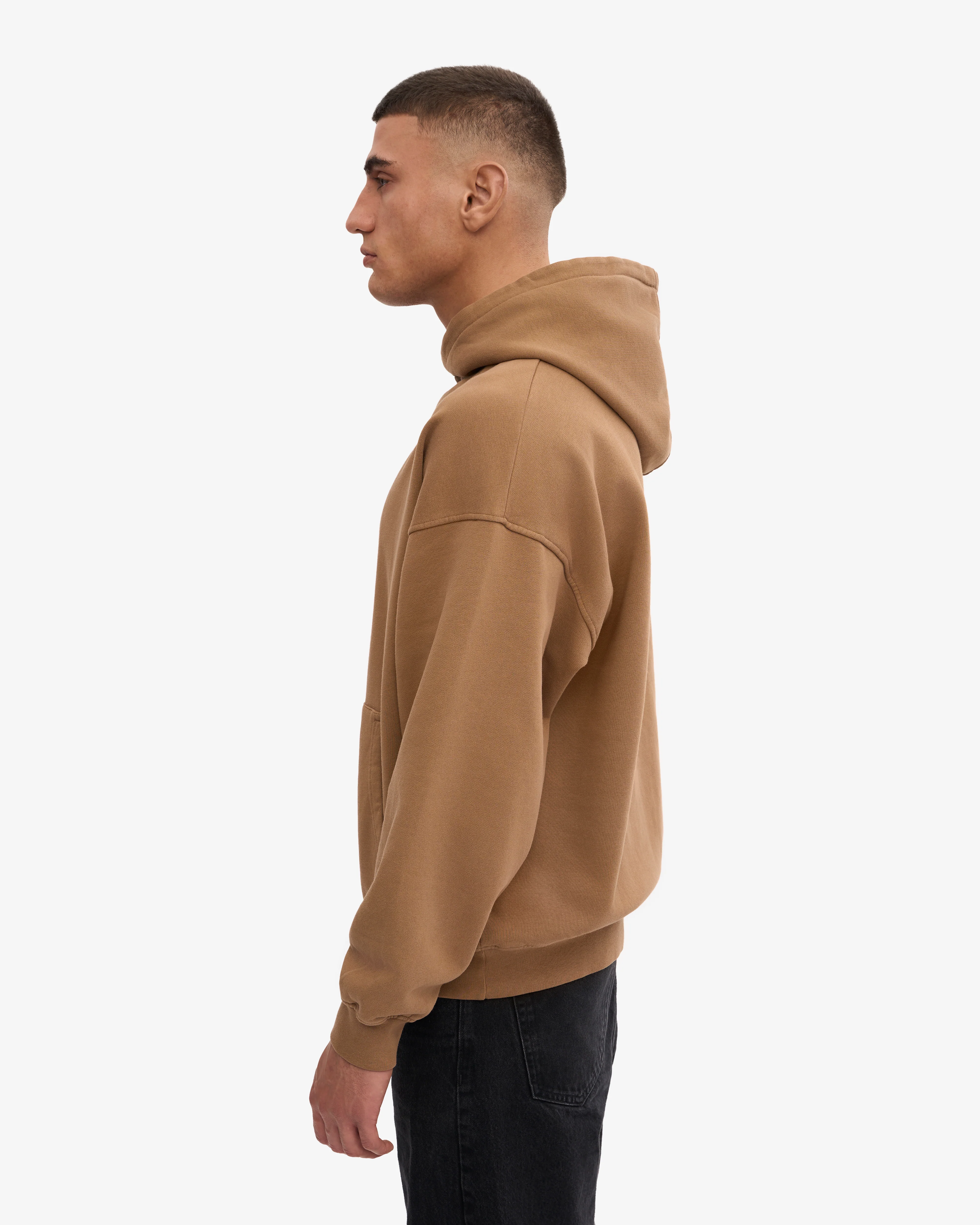 Organic Oversized Hood - Sahara Camel