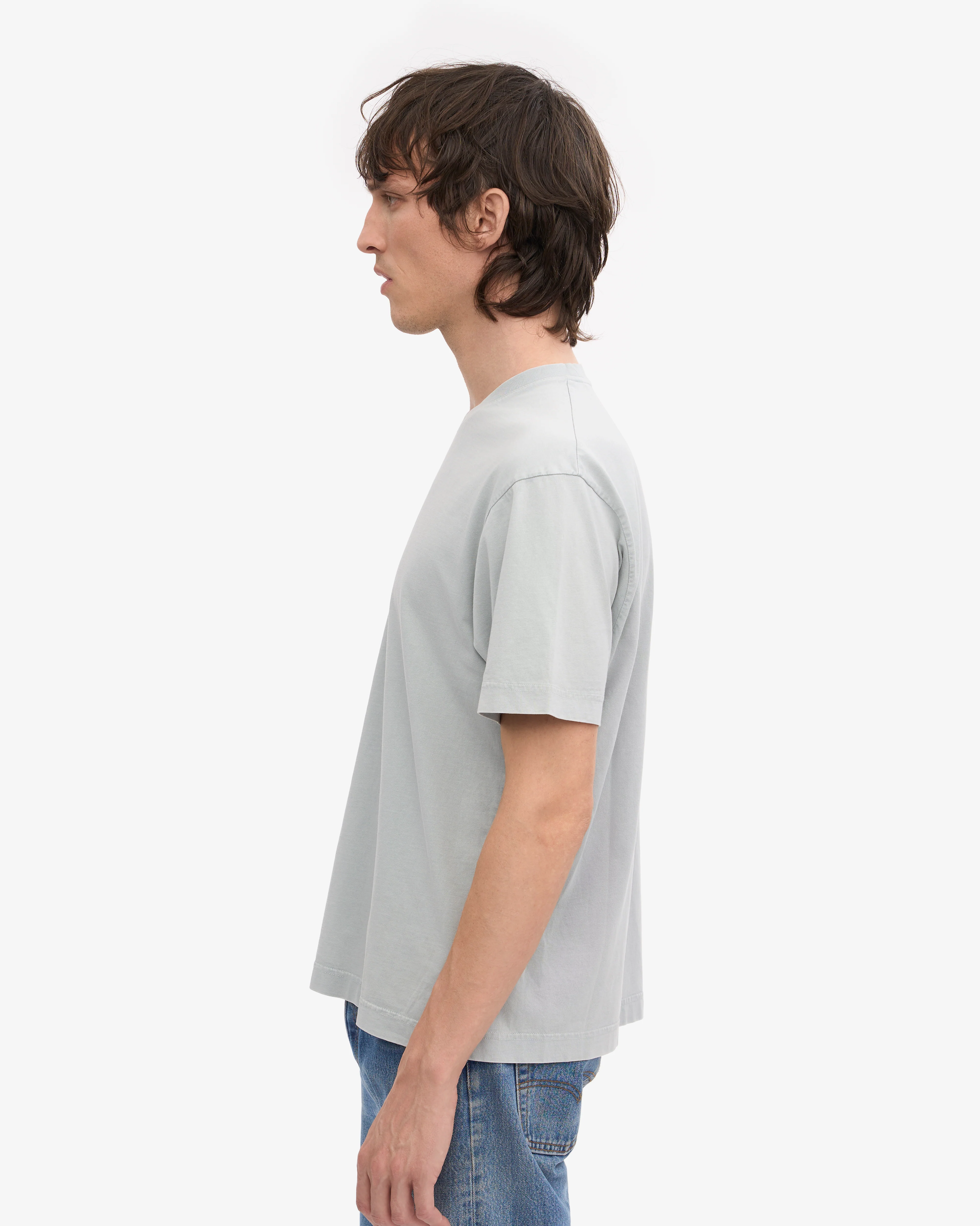 Oversized Organic T-Shirt - Faded Grey