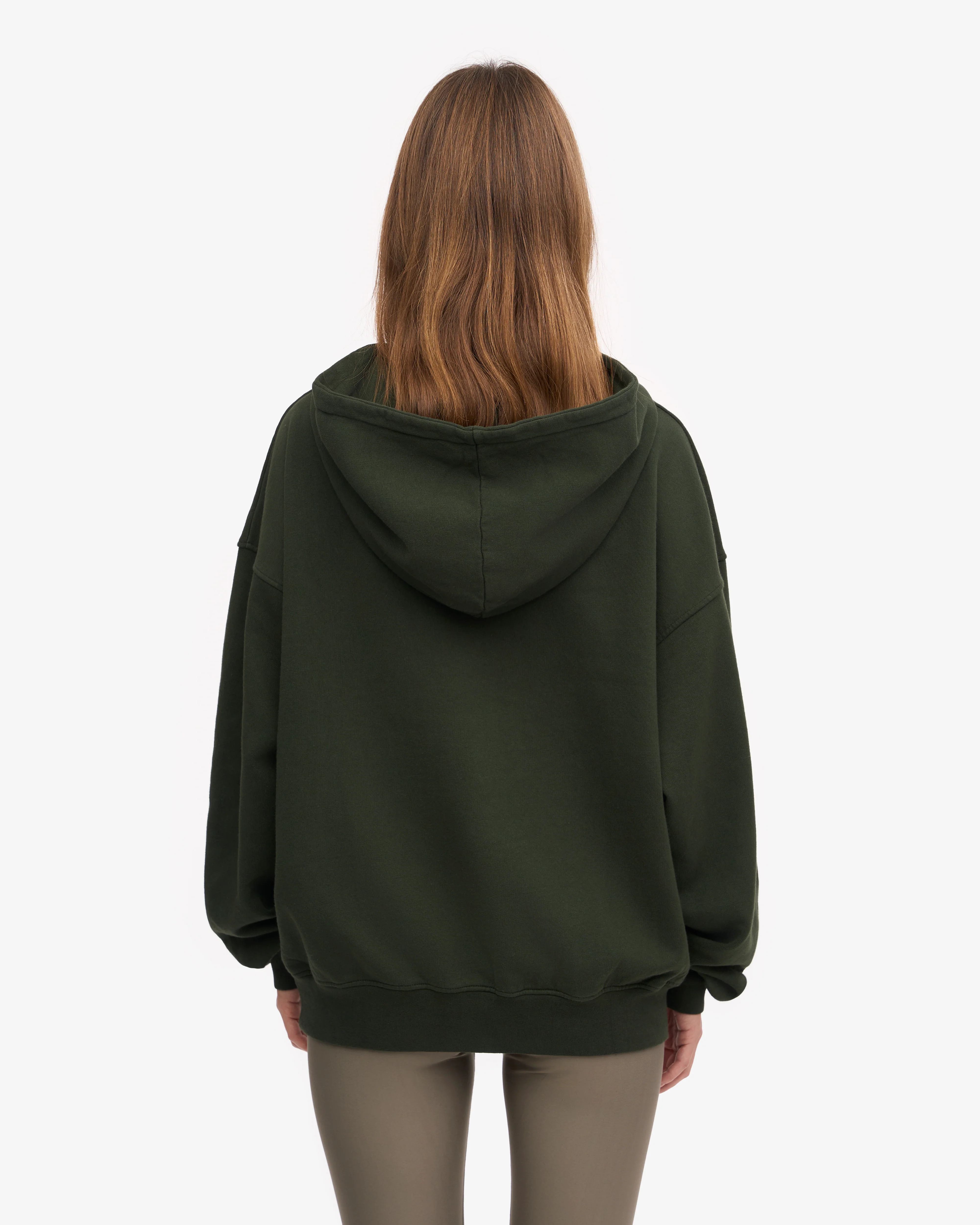 Organic Oversized Hood - Hunter Green