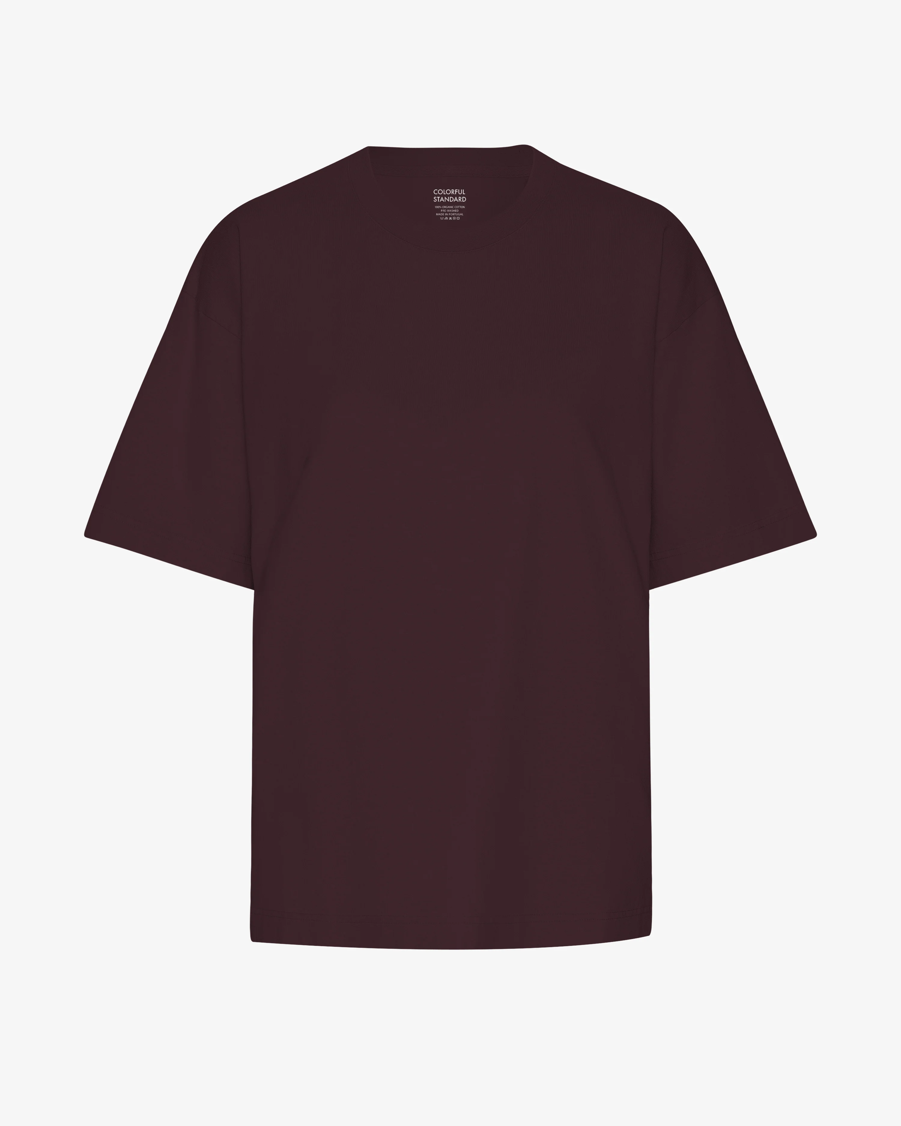 Oversized Organic T-Shirt - Oxblood Red
