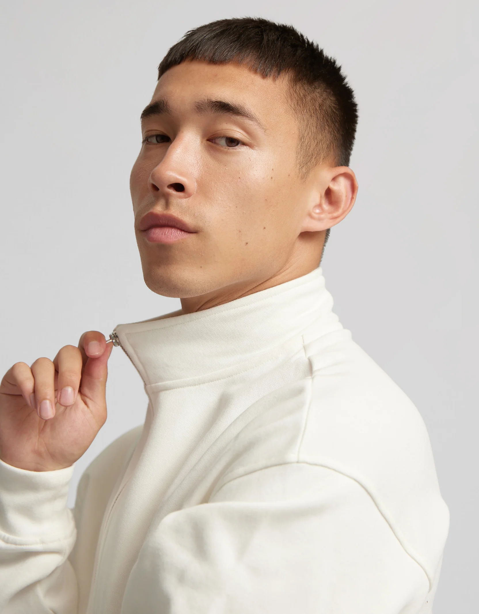 Organic Quarter Zip - Burned Yellow