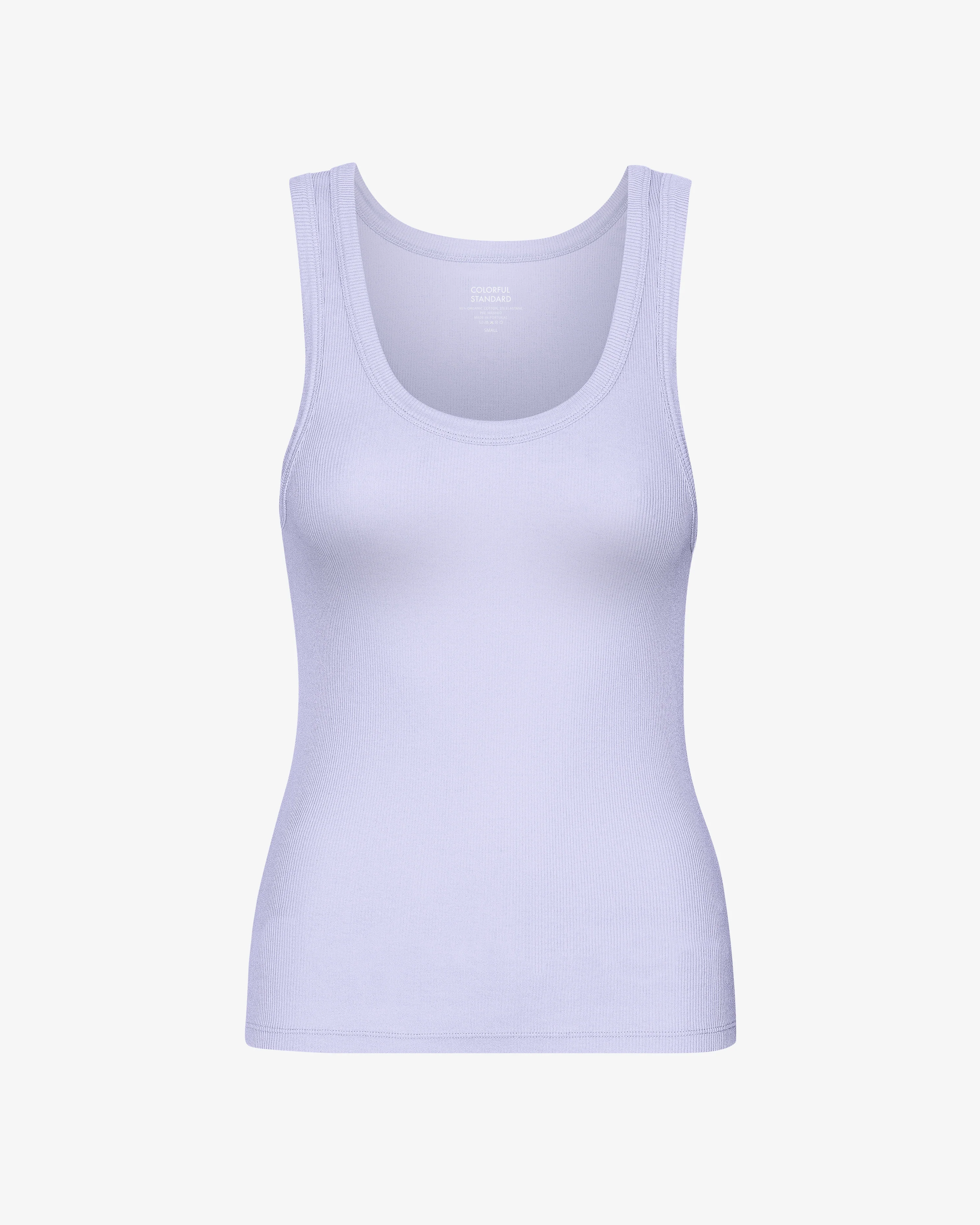 Women Organic Rib Tank Top - Soft Lavender
