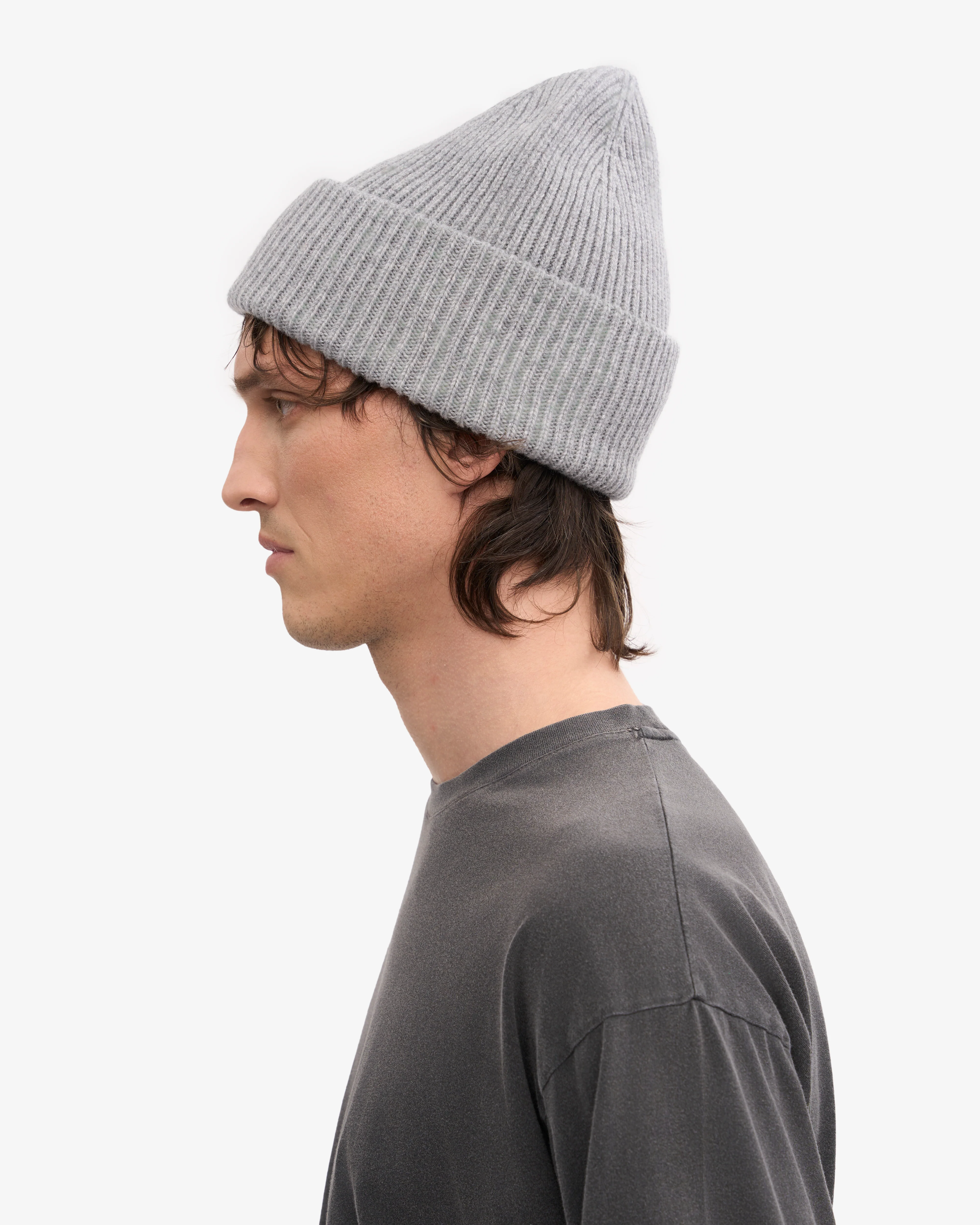 Merino Wool Hat - Heather Grey