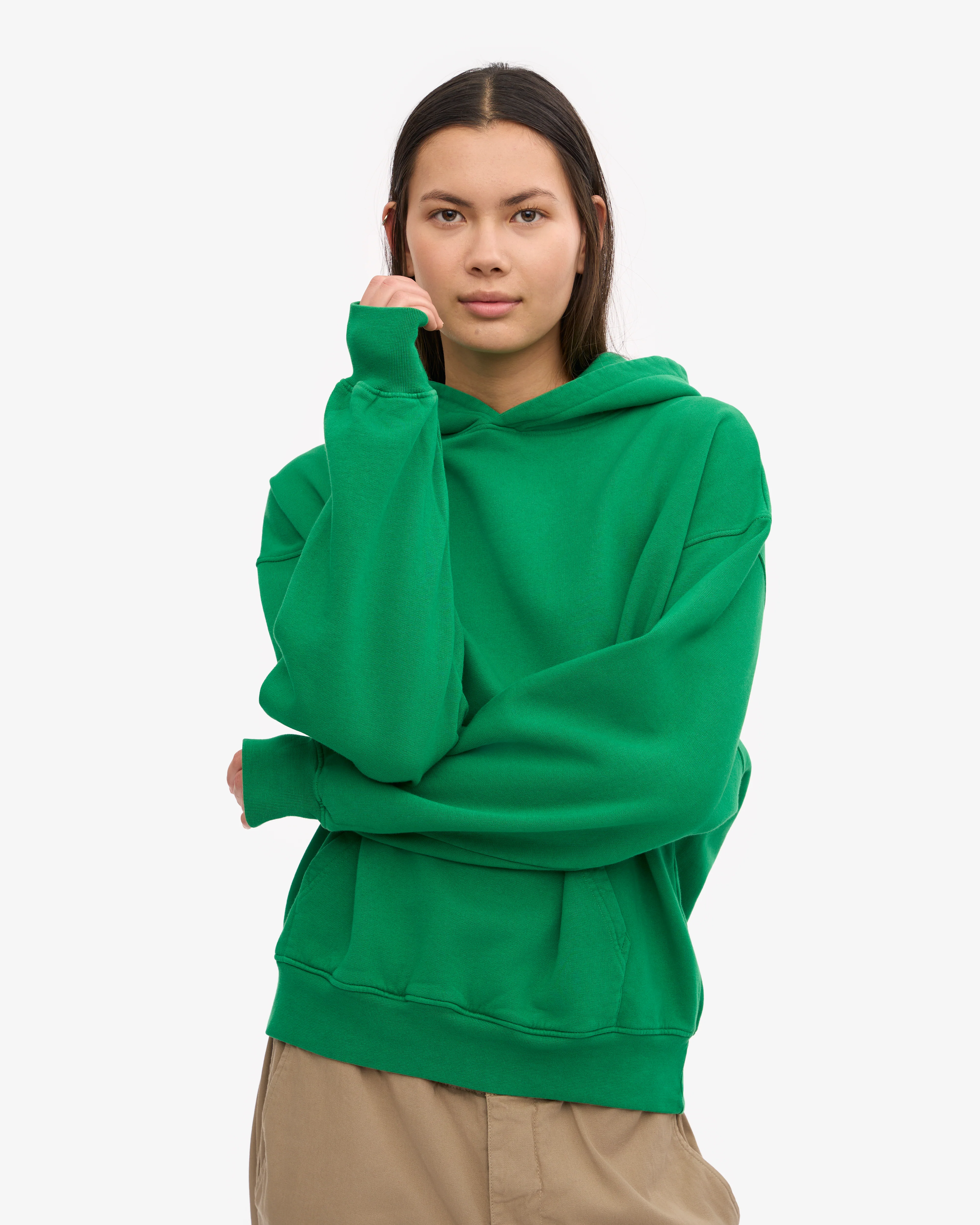 Organic Oversized Hood - Kelly Green