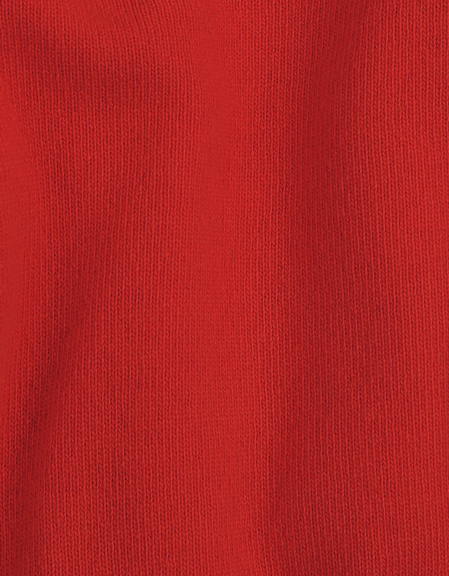 Light Merino Wool Crew - Scarlet Red